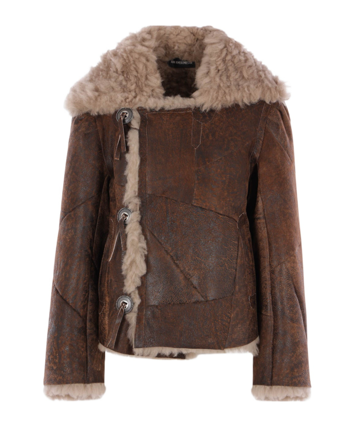 Ann Demeulemeester Long Sleeve Jacket In Brown