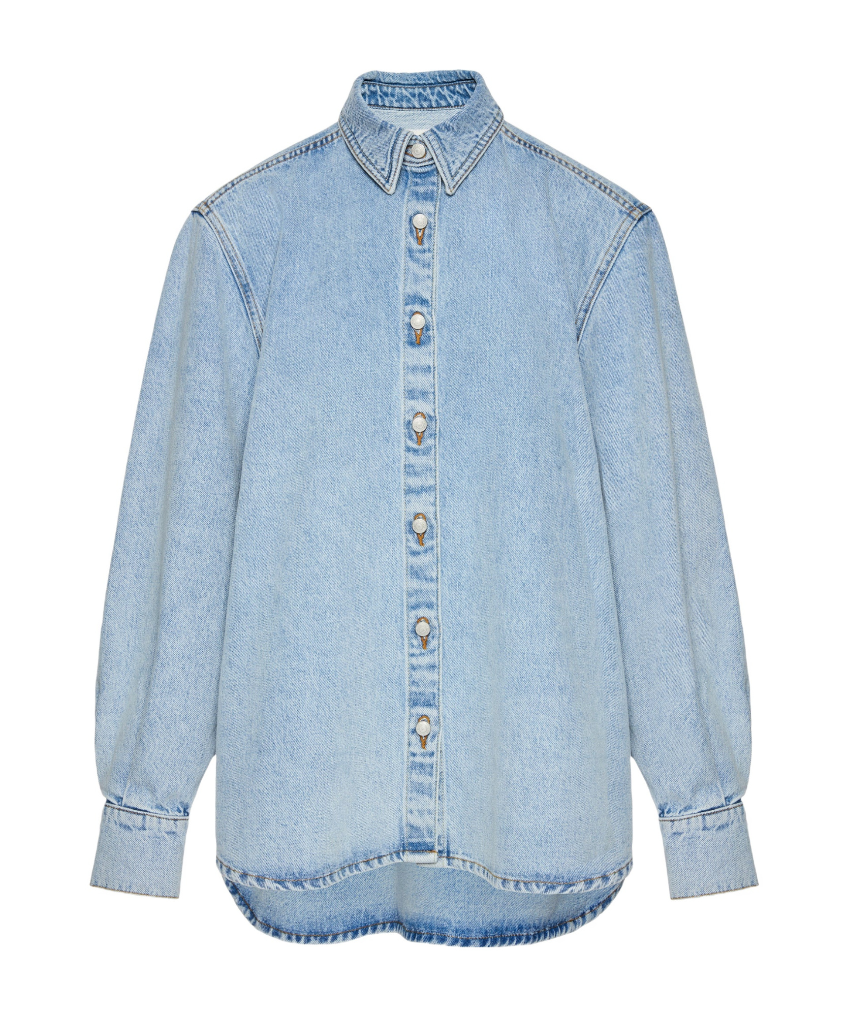 Magda Butrym Oversized Denim Shirt In Blue