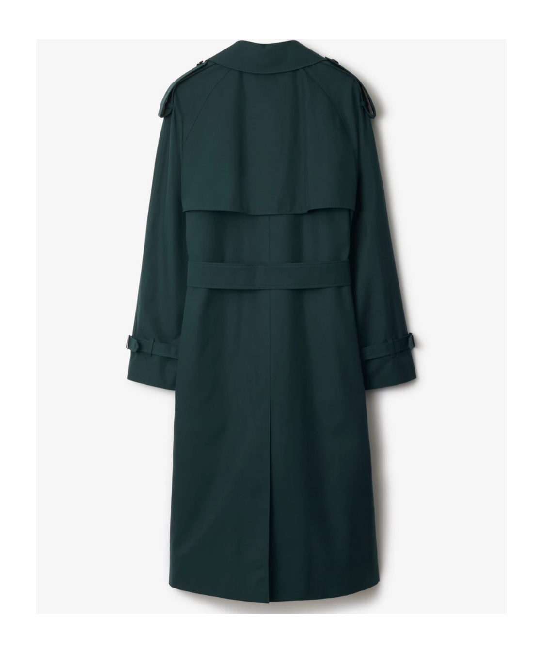 Shop Burberry Double-breasted Trench Coat In Black