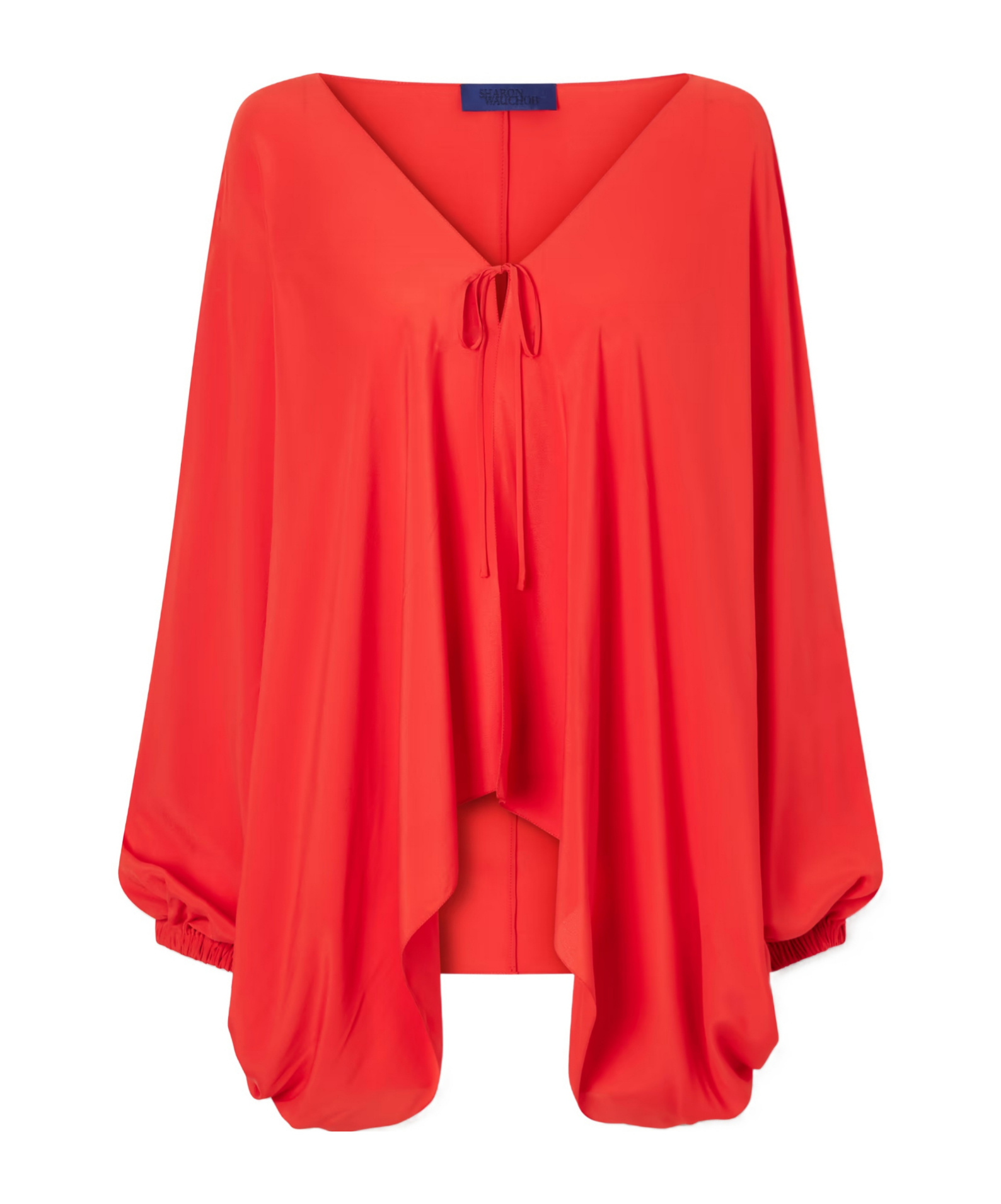 Sharon Wauchob Cul Silk-satin Jacket In Red
