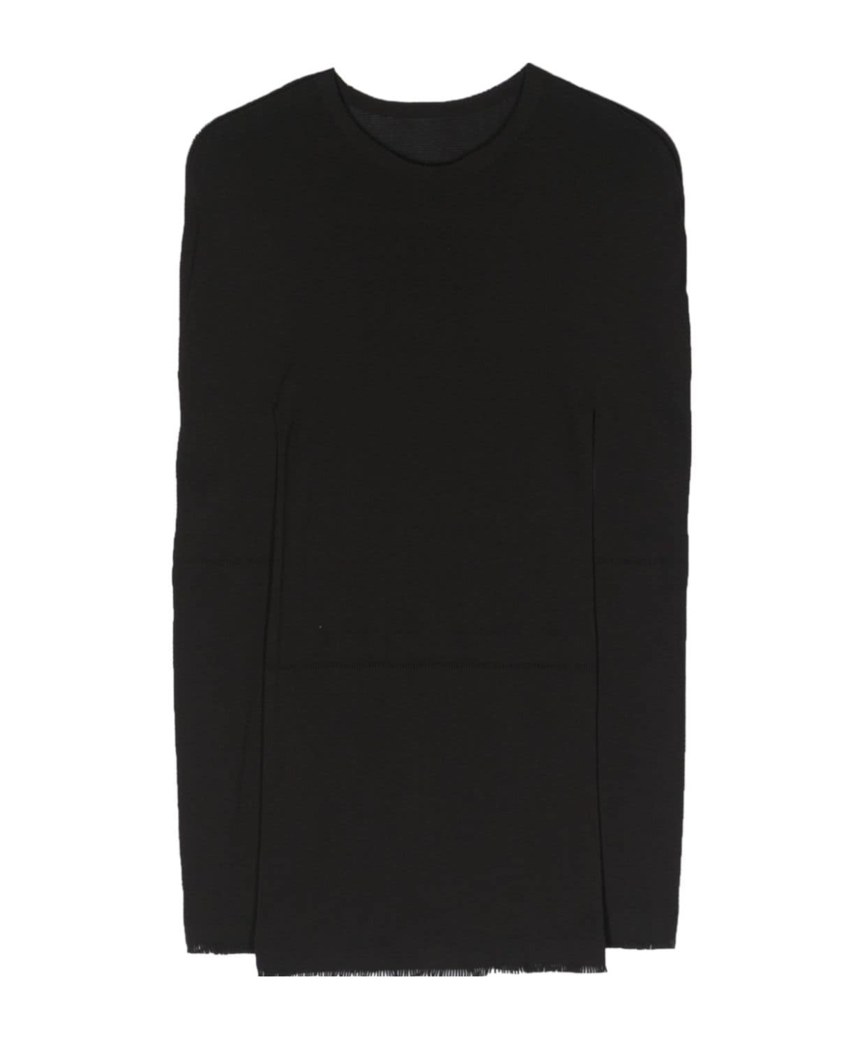 Issey Miyake Women Fringed Long Top In Black