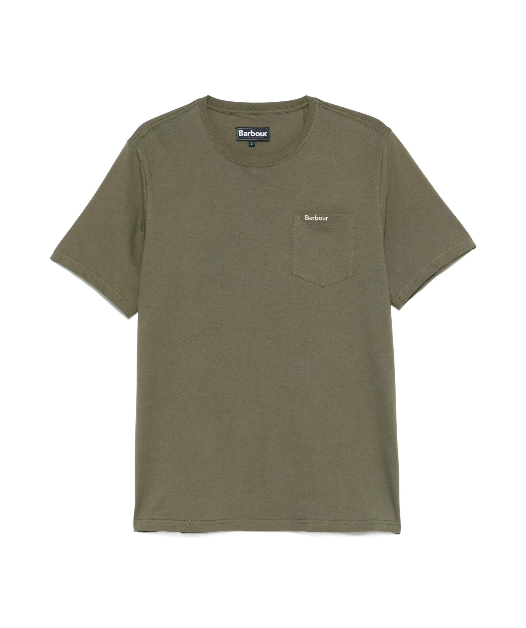 Barbour Langdon Pocket Tee In Green