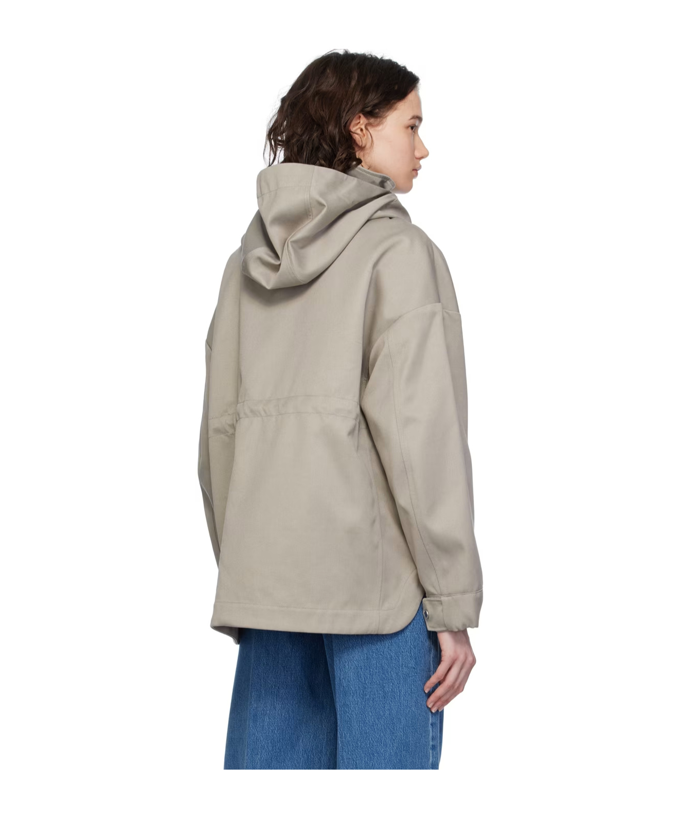 Shop Canada Goose Olivine Zipper Casual Jacket In Gray
