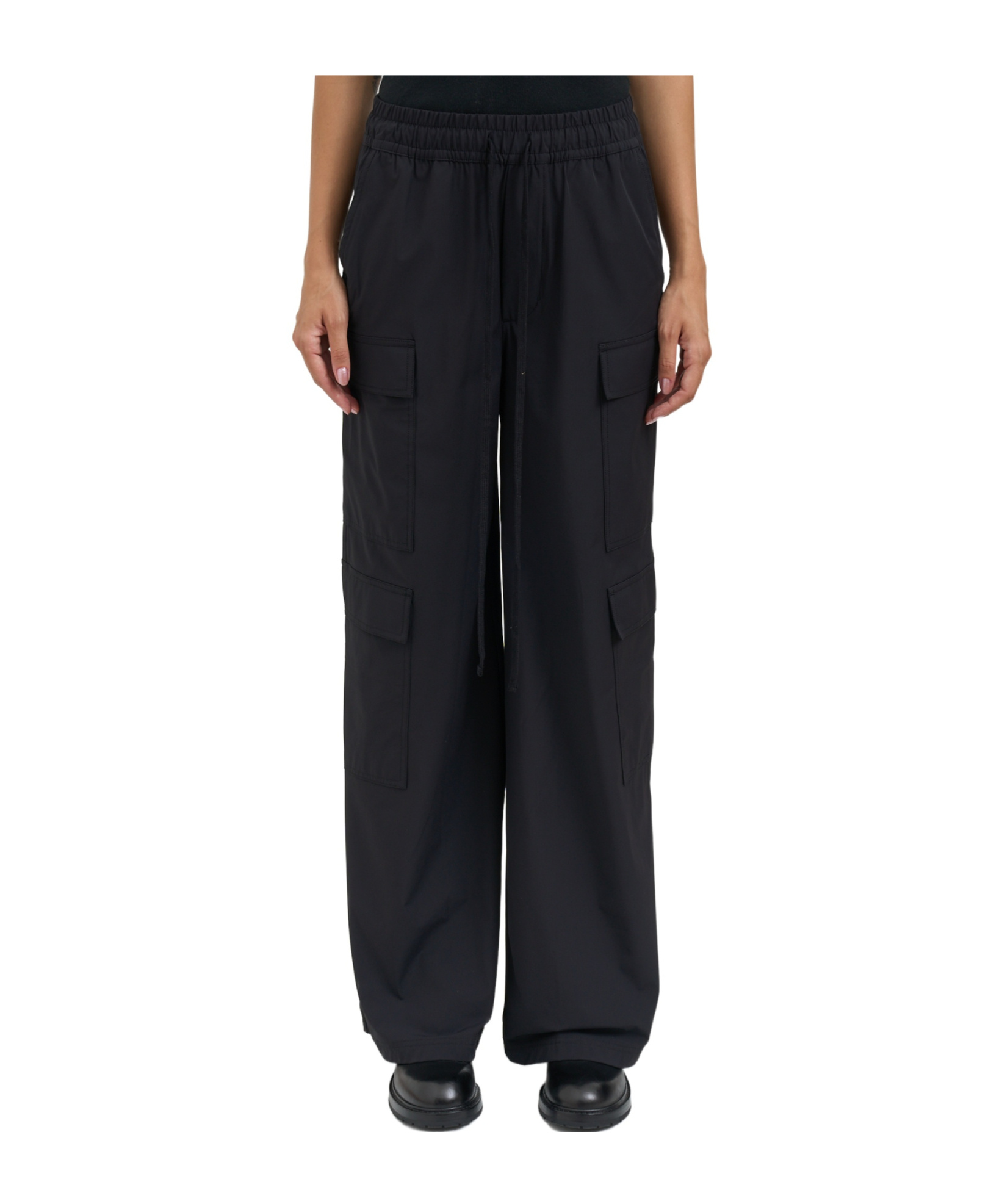 Thom Krom Pantalone Double Cargo In Black