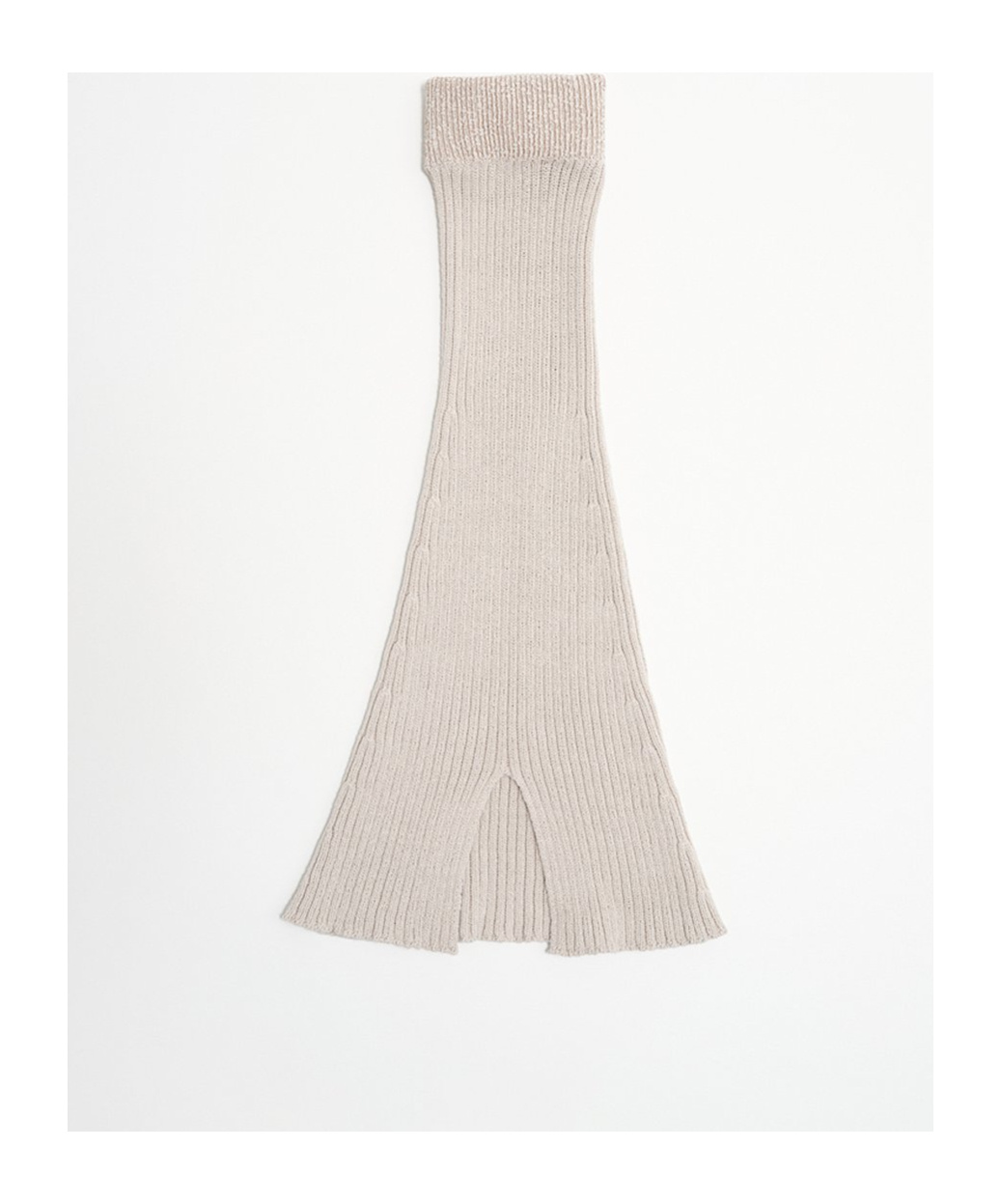 Shop Our Legacy Ribbed-knit Cotton Gaiters In Nude