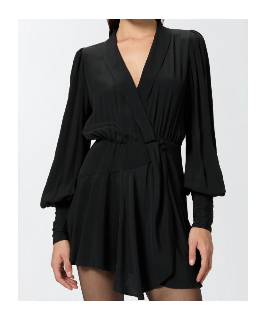 Pinko Melun Mini Dress In Black