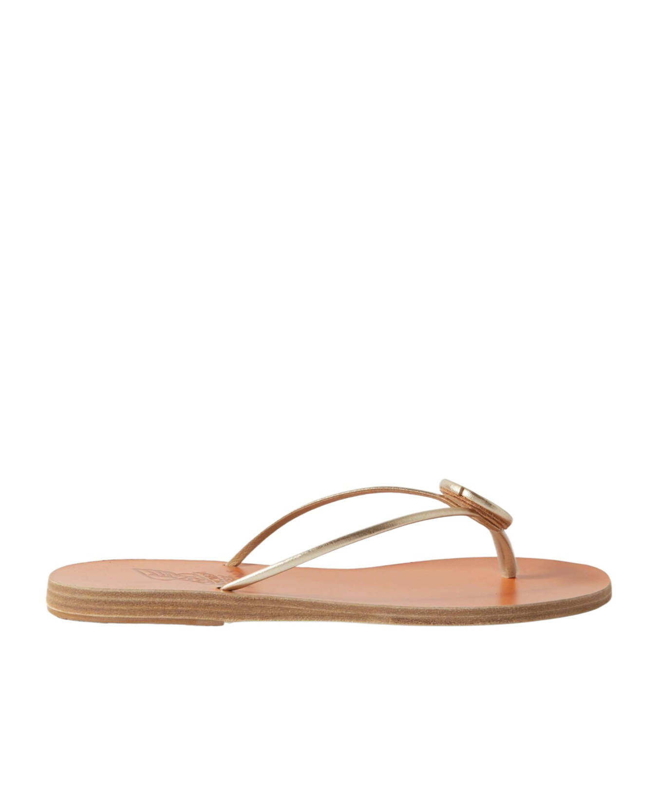 Ancient Greek Sandals Round-toe Flip-flops In Neutral