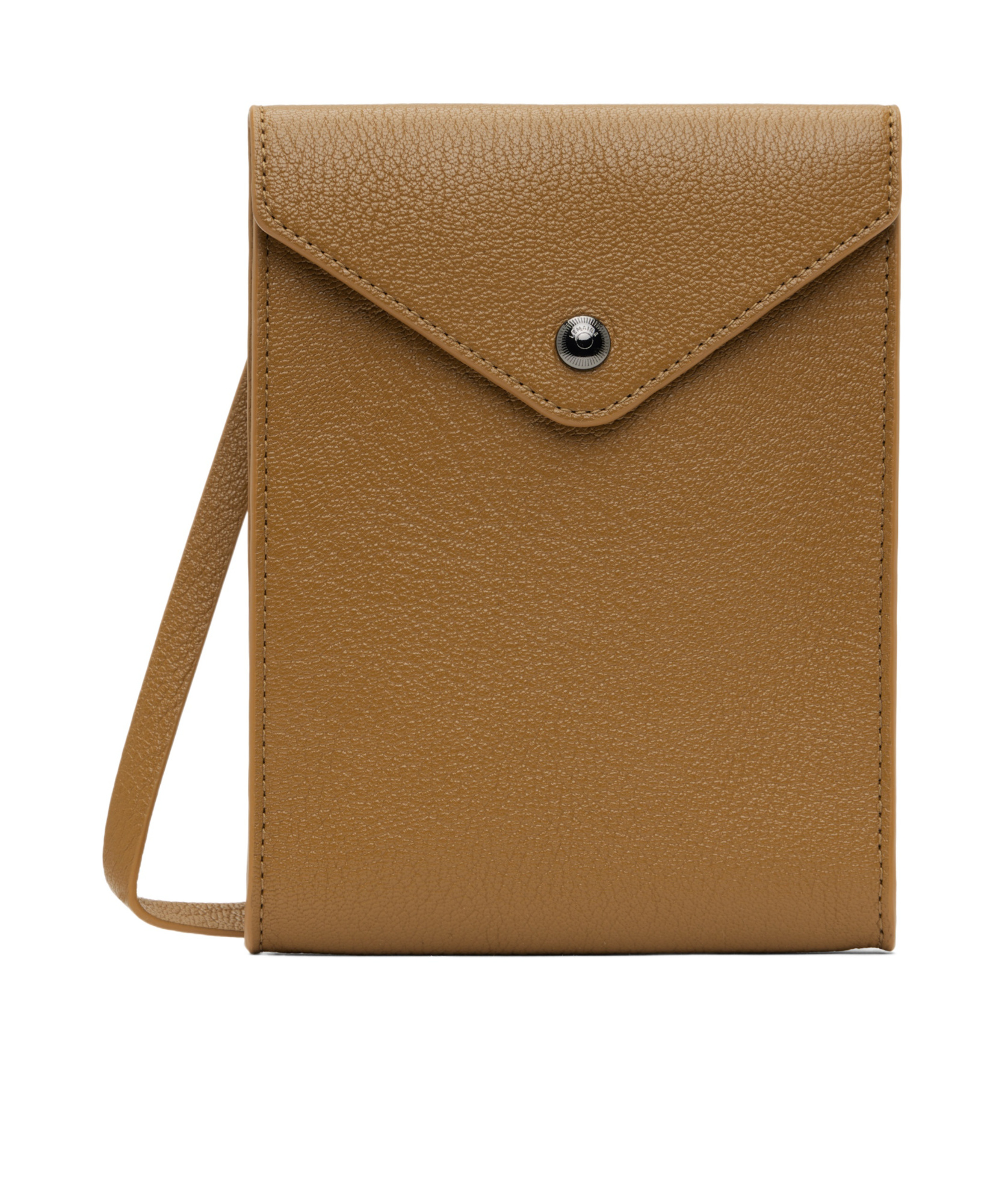 Lemaire Enveloppe Strap Pouch In Brown