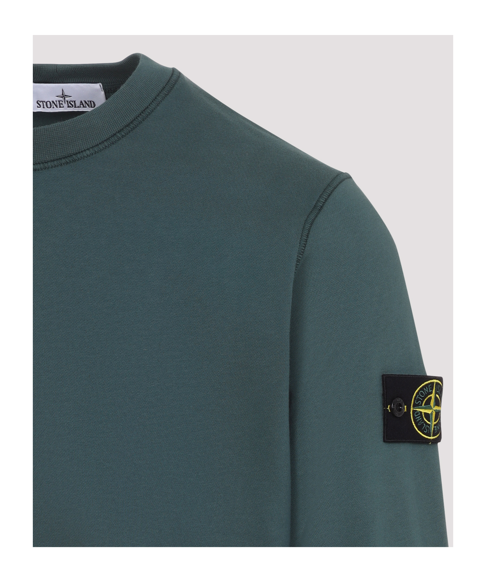 STONE ISLAND STONE ISLAND COMPASS PATCH CREWNECK SWEATSHIRT