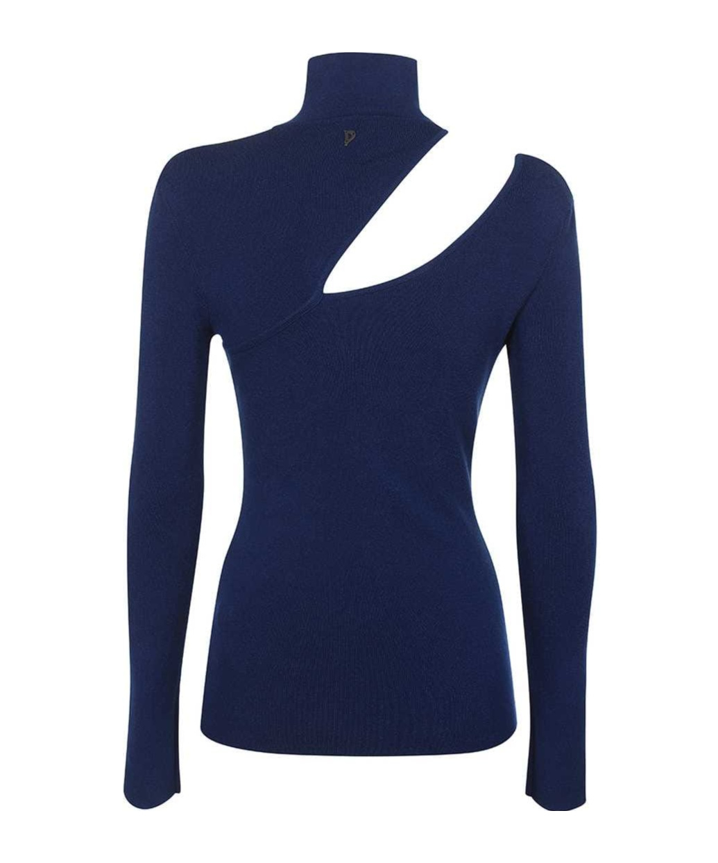 Dondup Knitted Viscosa-blend Top In Blue