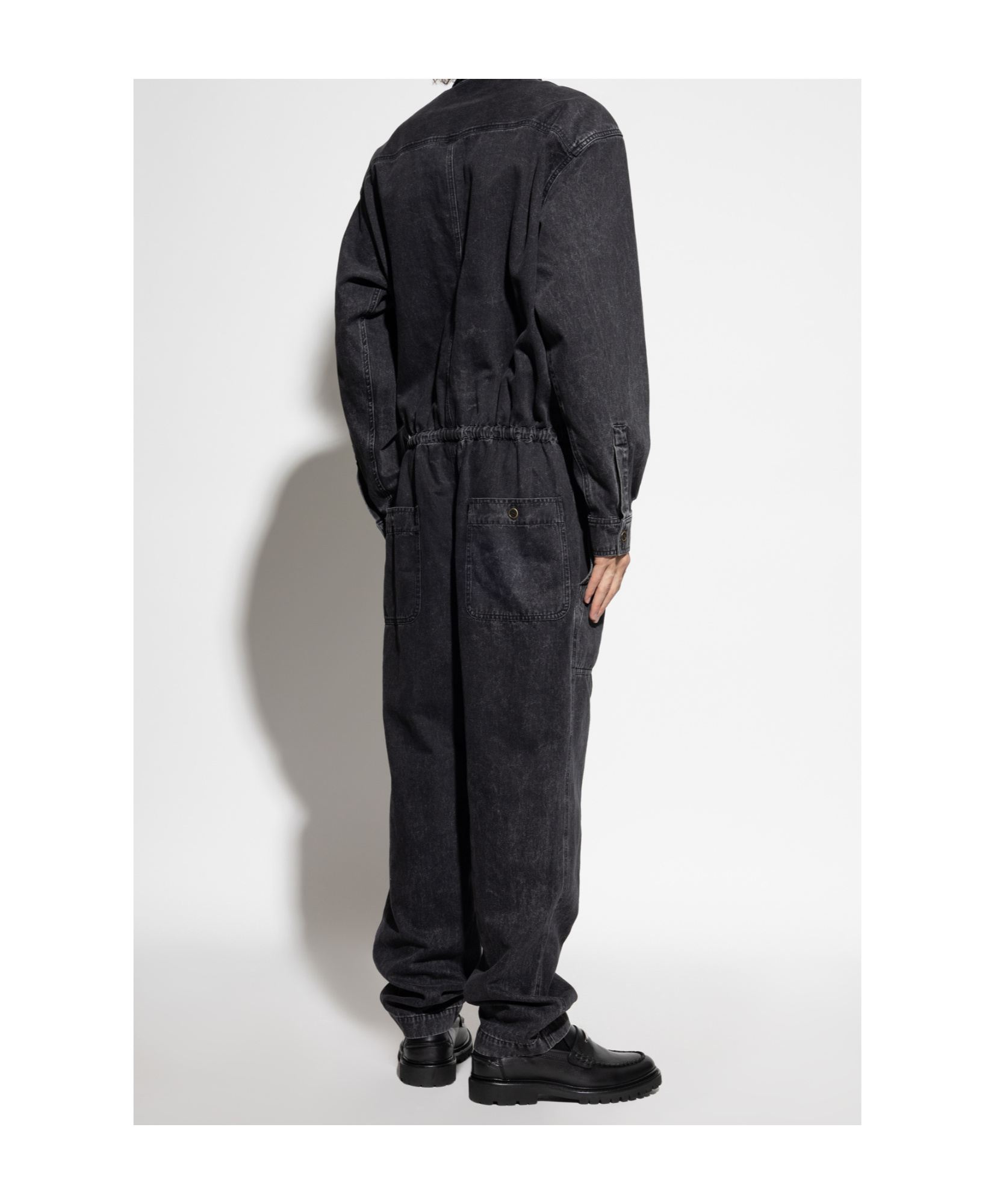 Isabel Marant Button-fastening Pocket Jumpsuit In Black