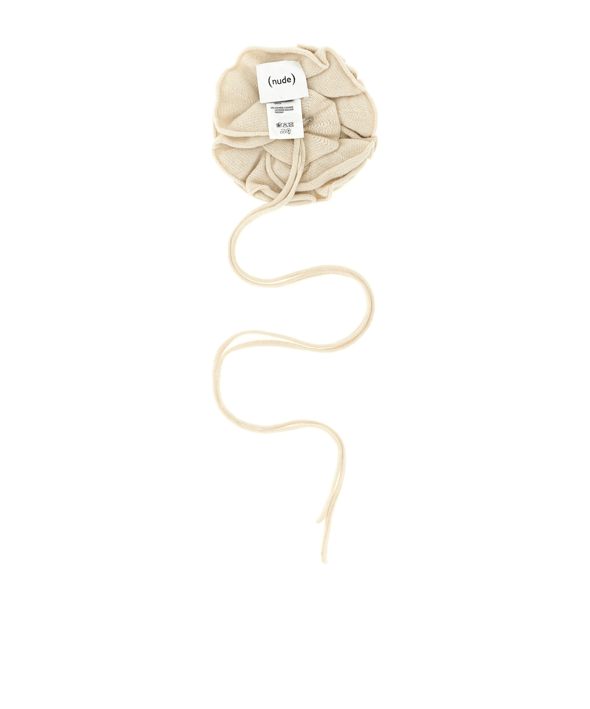 Nude Floral-design Drawstring Pin In Neutral