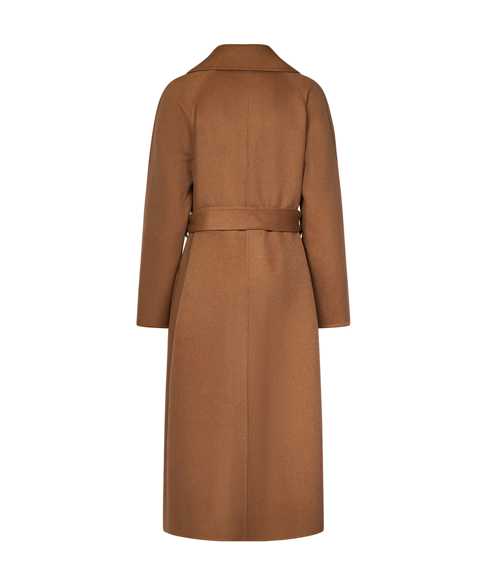 Polo Ralph Lauren Camel Cashmere Coat With Wide Lapels In Brown