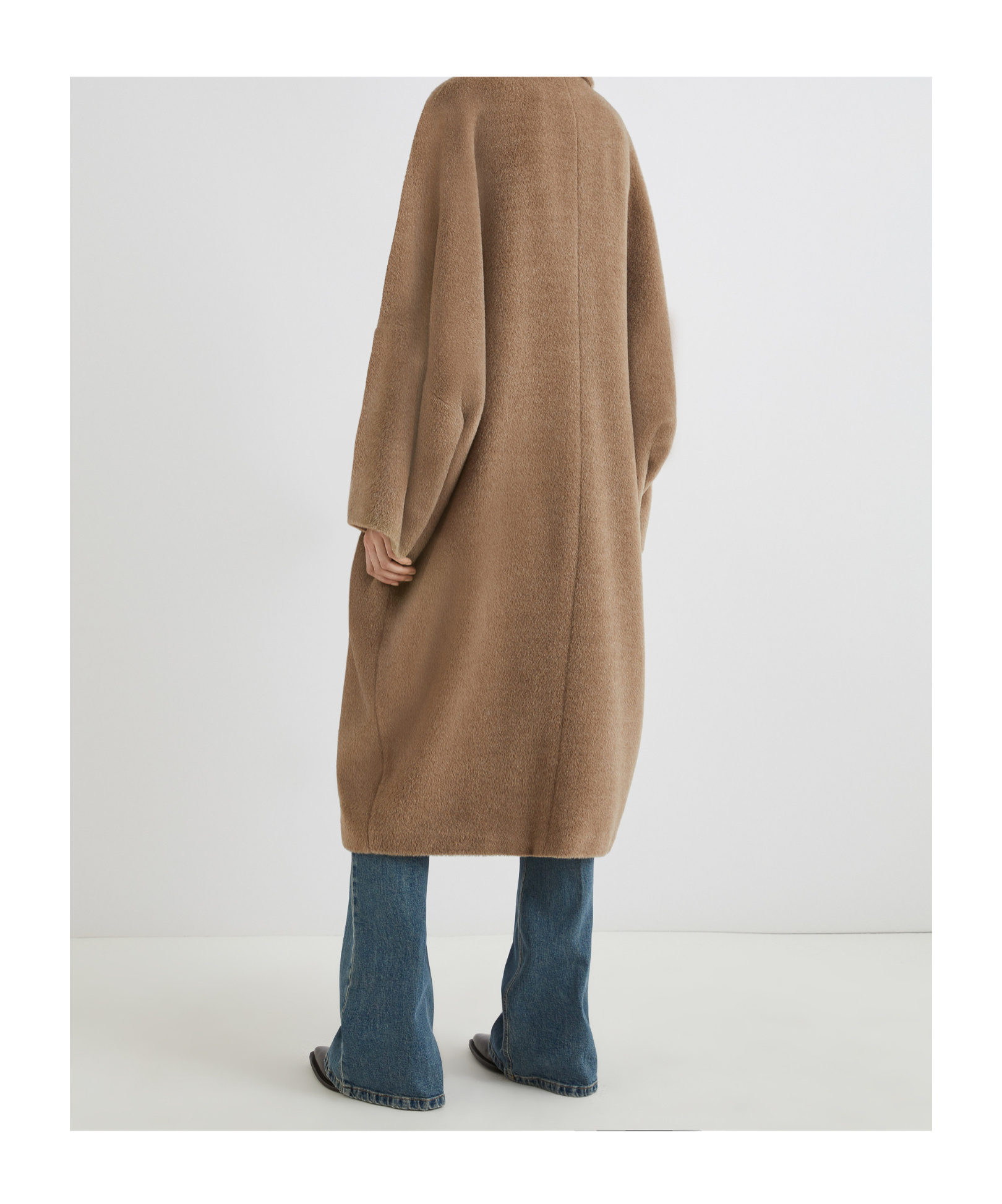 Marella Single-breasted Coat In Brown