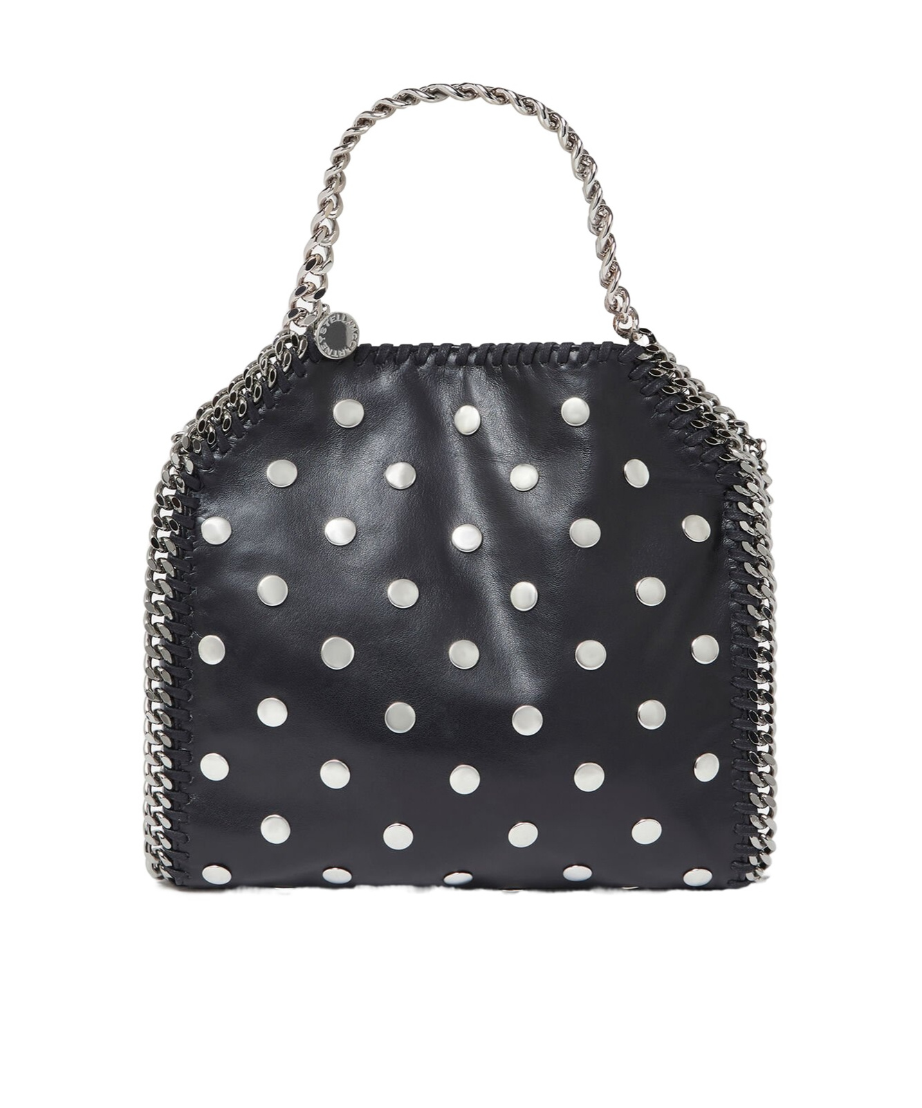 Stella Mccartney Falabella Studded Embellished Mini Tote Bag In Black