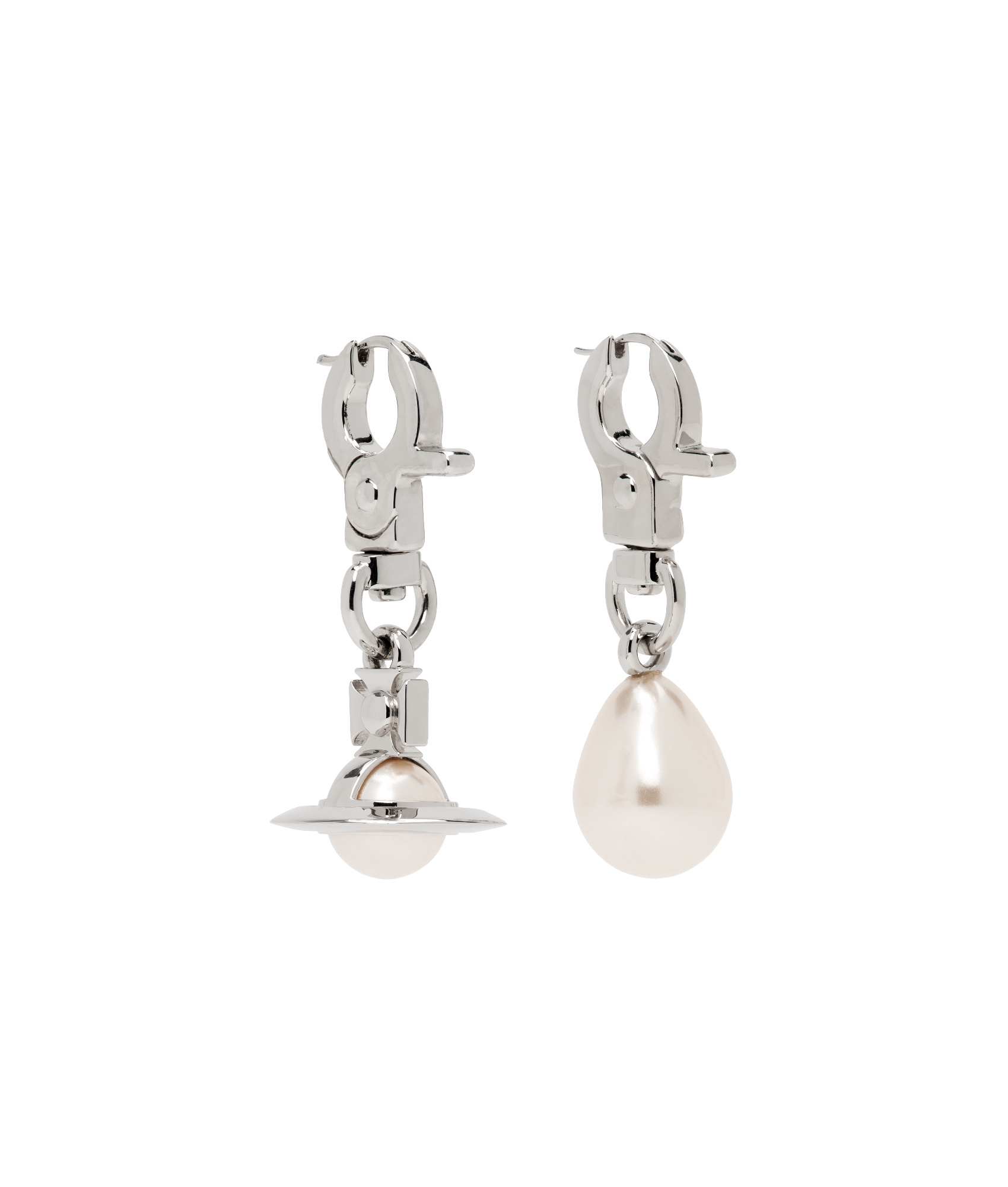 Vivienne Westwood Claude Drop Earrings In White