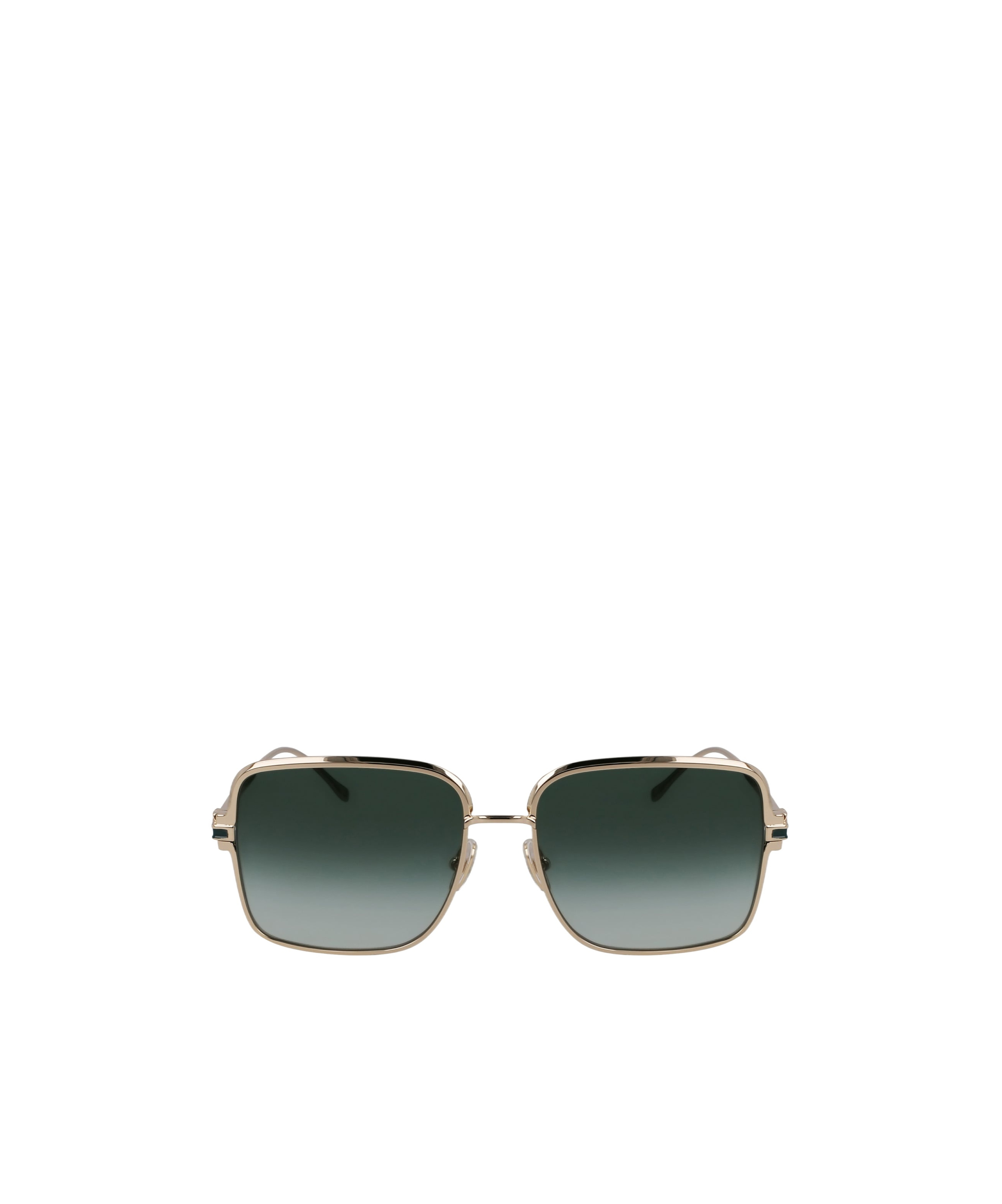 Ferragamo Gancini 57mm Modified Rectangular Sunglasses In Green