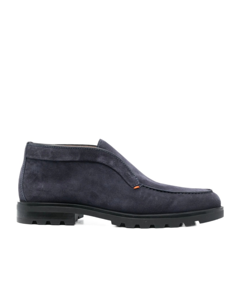 Santoni Rock Ankle Boot In Suede