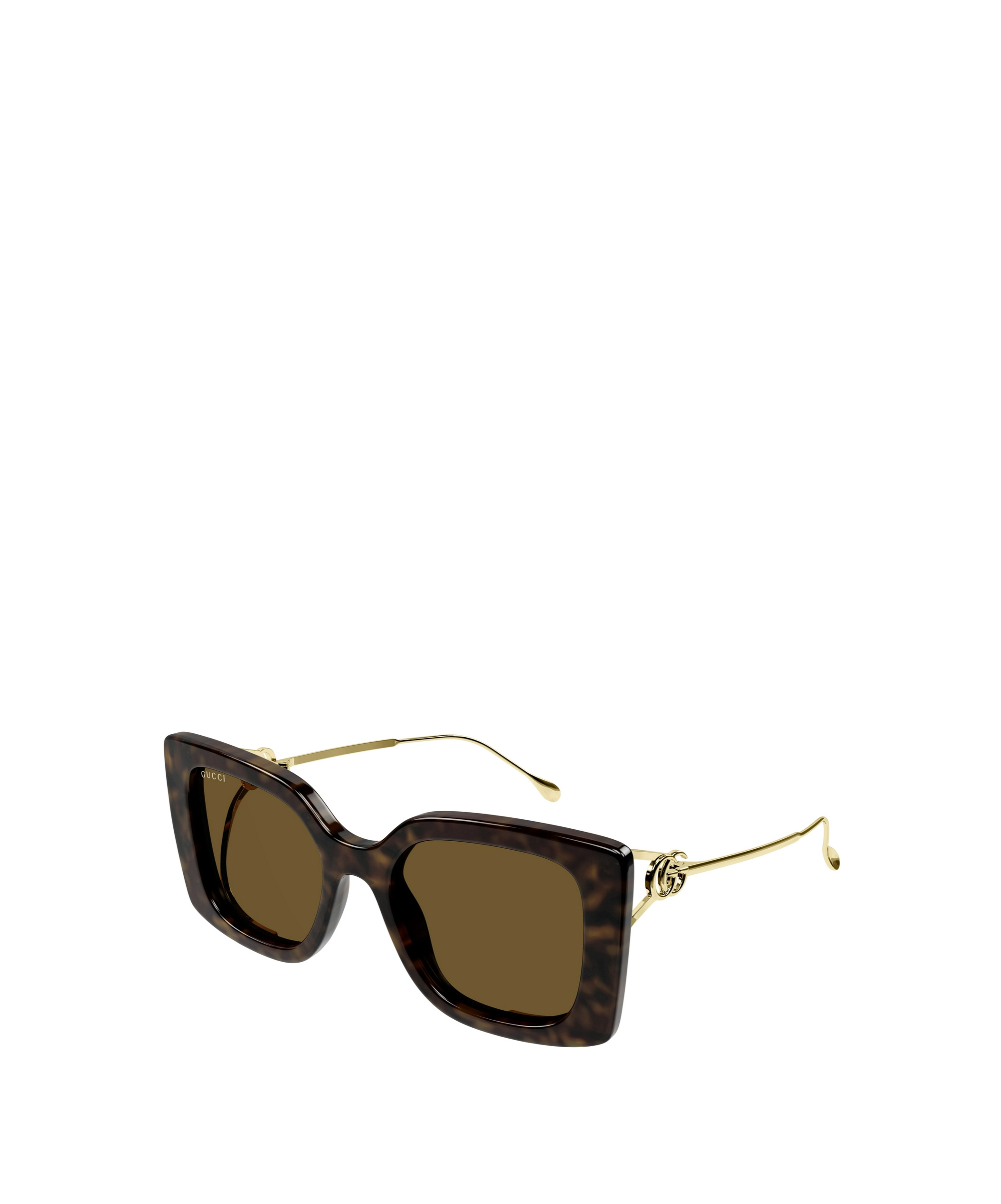 Gucci Tortoiseshell-effect Oversize-frame Sunglasses In Multicolor