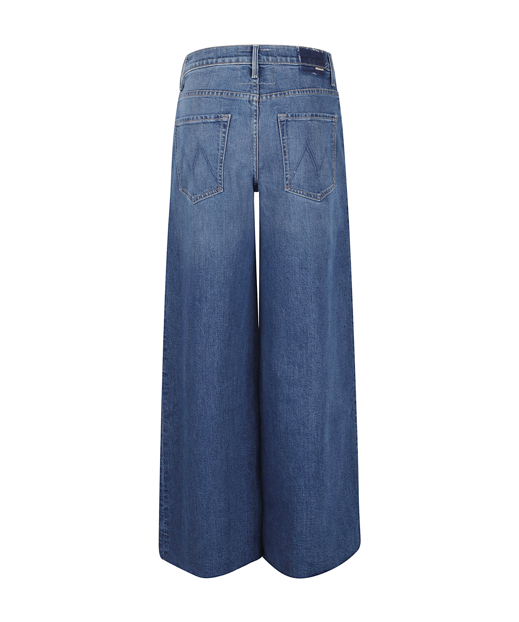 Mother Ultra-wide Leg Jeans In Blue