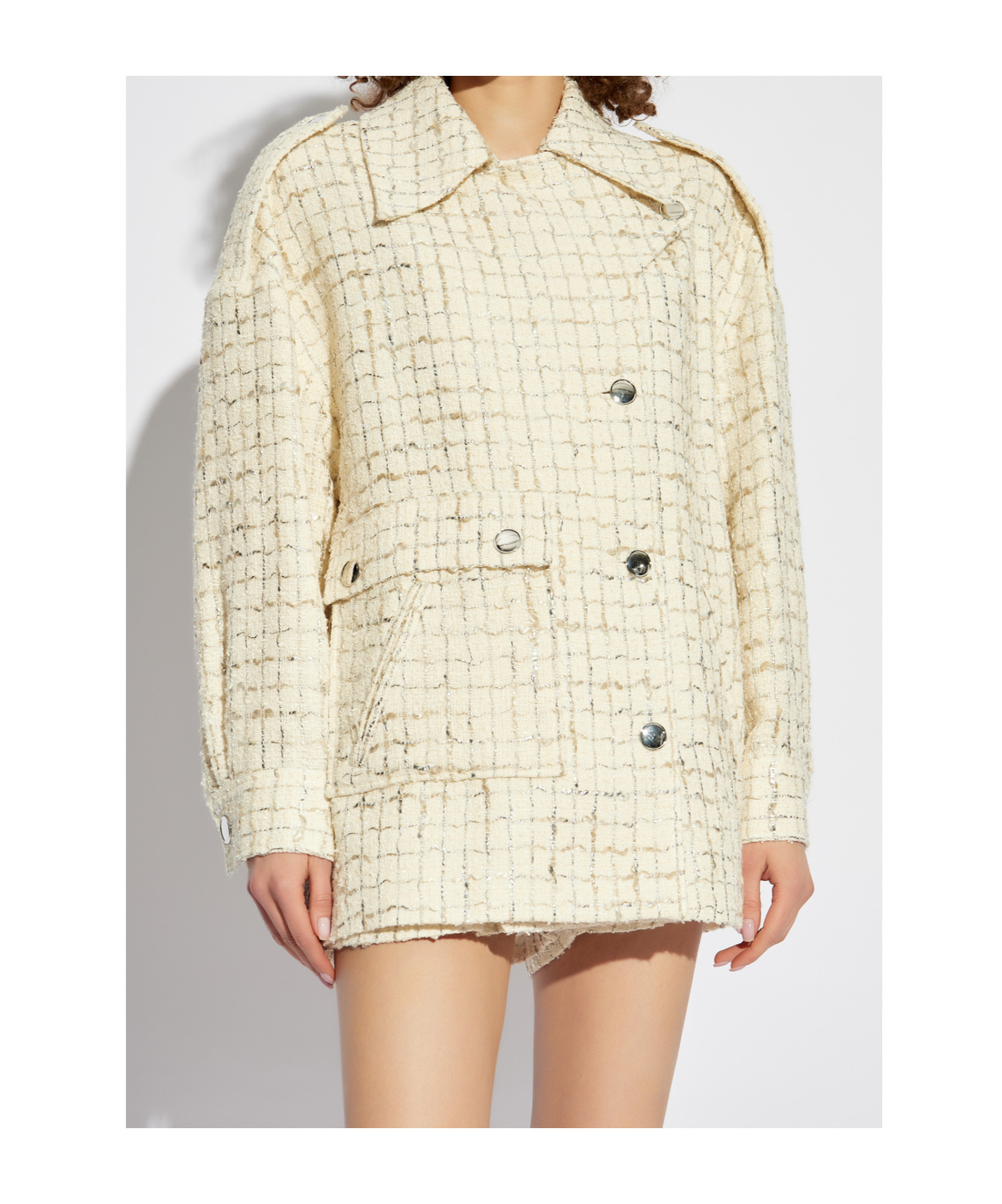 Iro Long-sleeved Casual Jacket In Nude