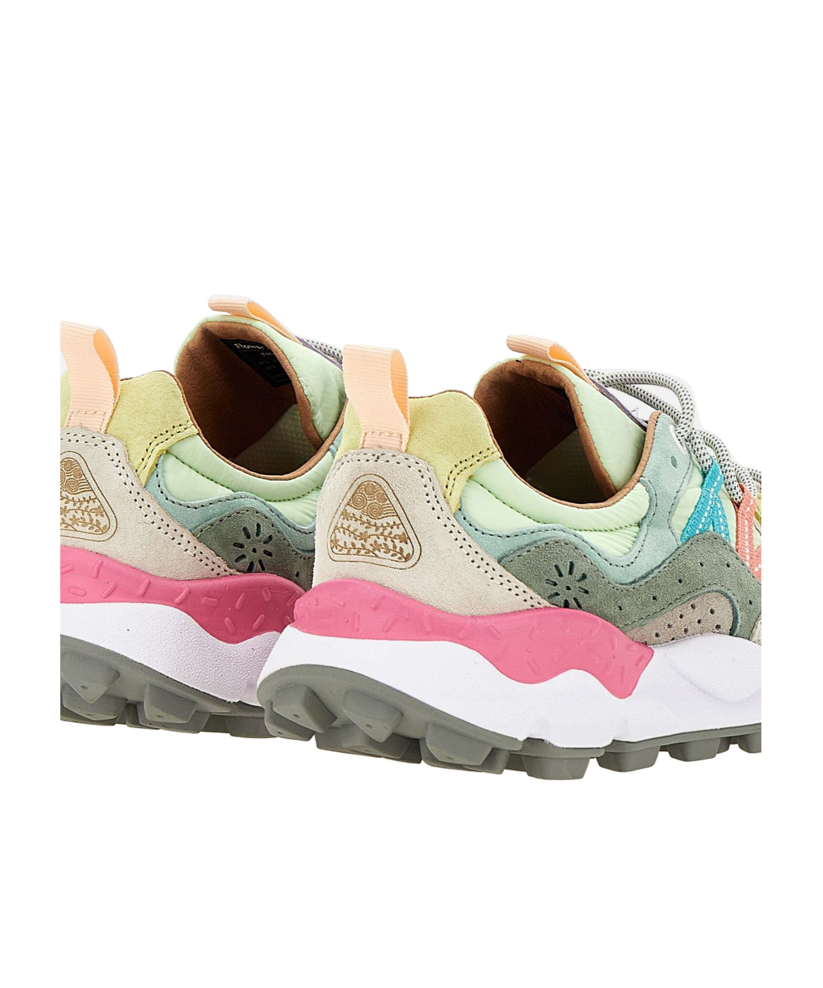 Flower Mountain Round-head Sneakers In White
