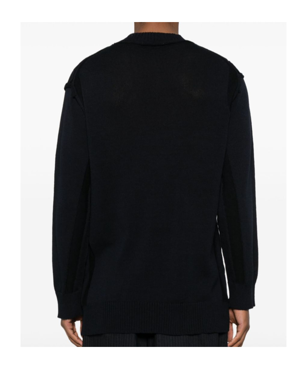 Shop Yohji Yamamoto Knitted Sweater