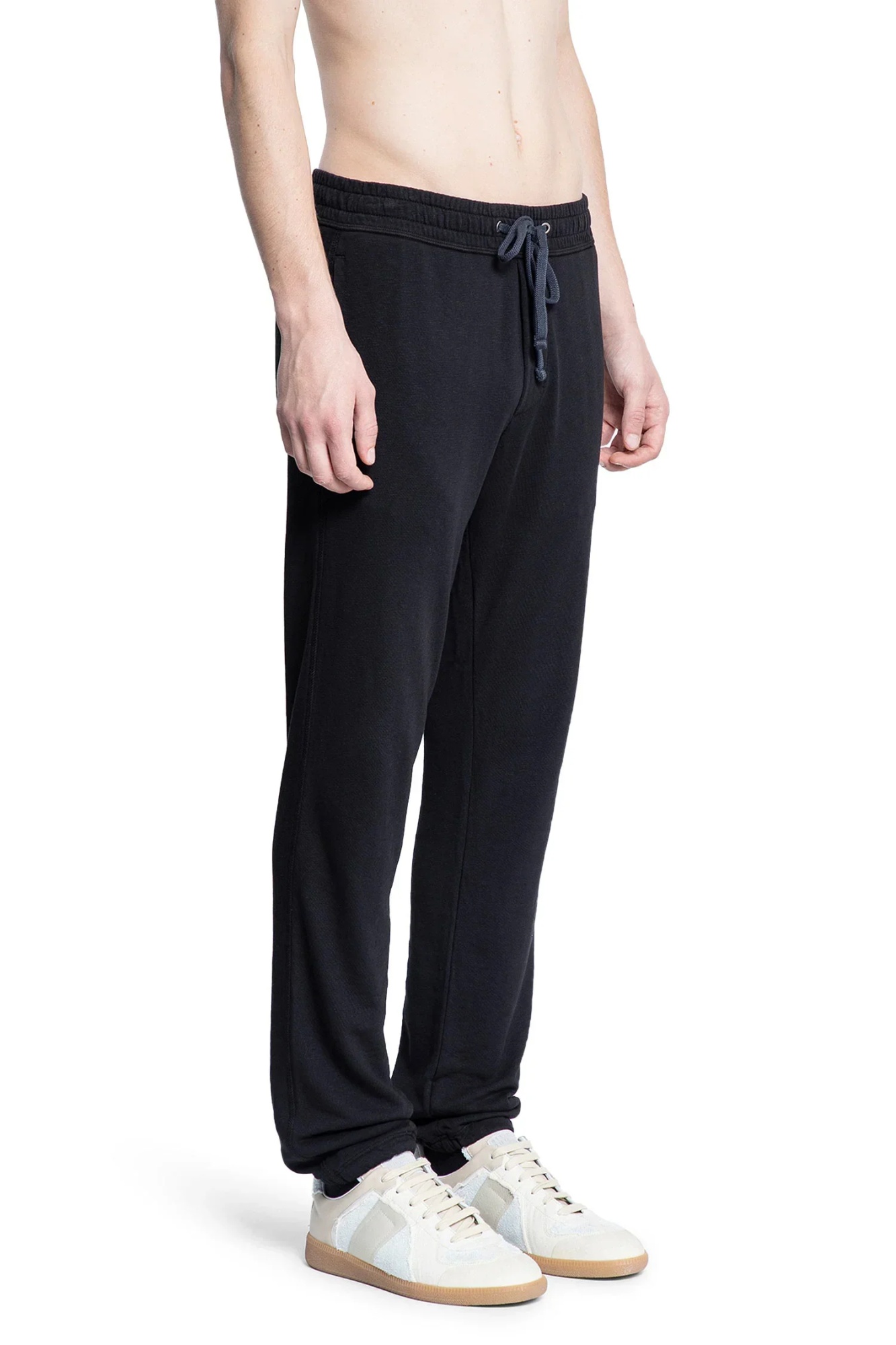James Perse Drawstring-fastening Track Pants In Black