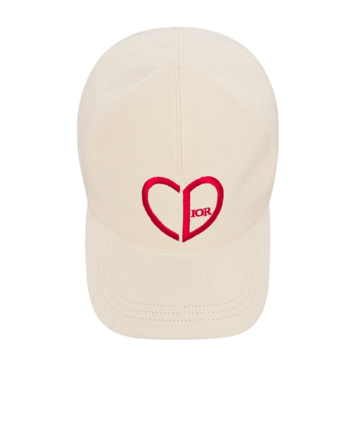 Dior Cd Heart Baseball Cap In Nude