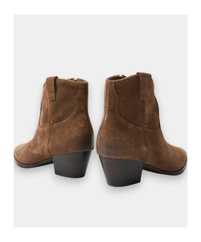 Ash Pointed Ankle Boots In Brown