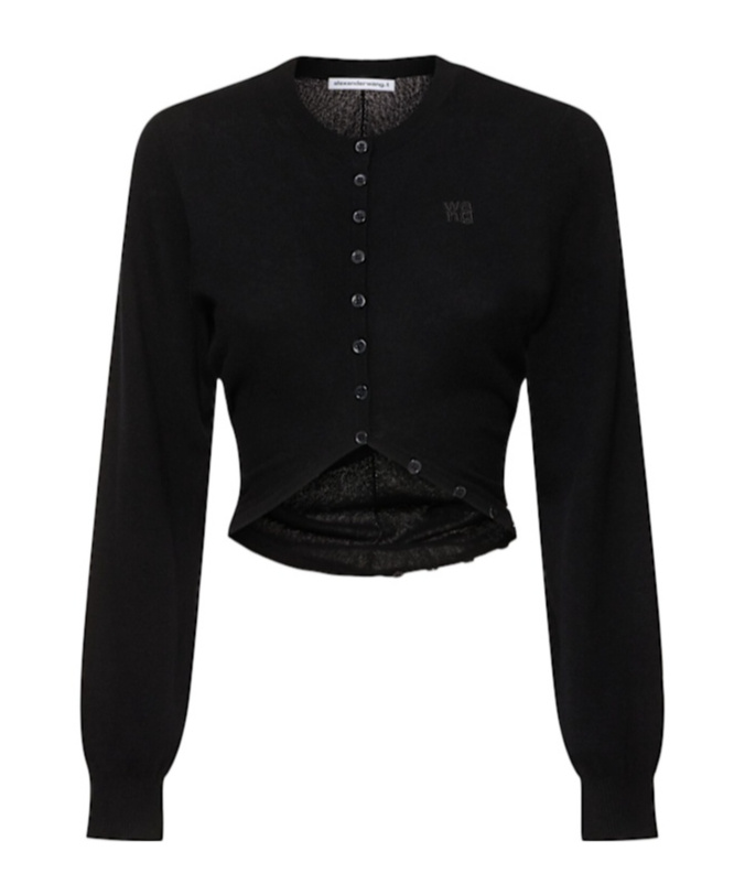 Alexander Wang Cardigan With Slit And Hem