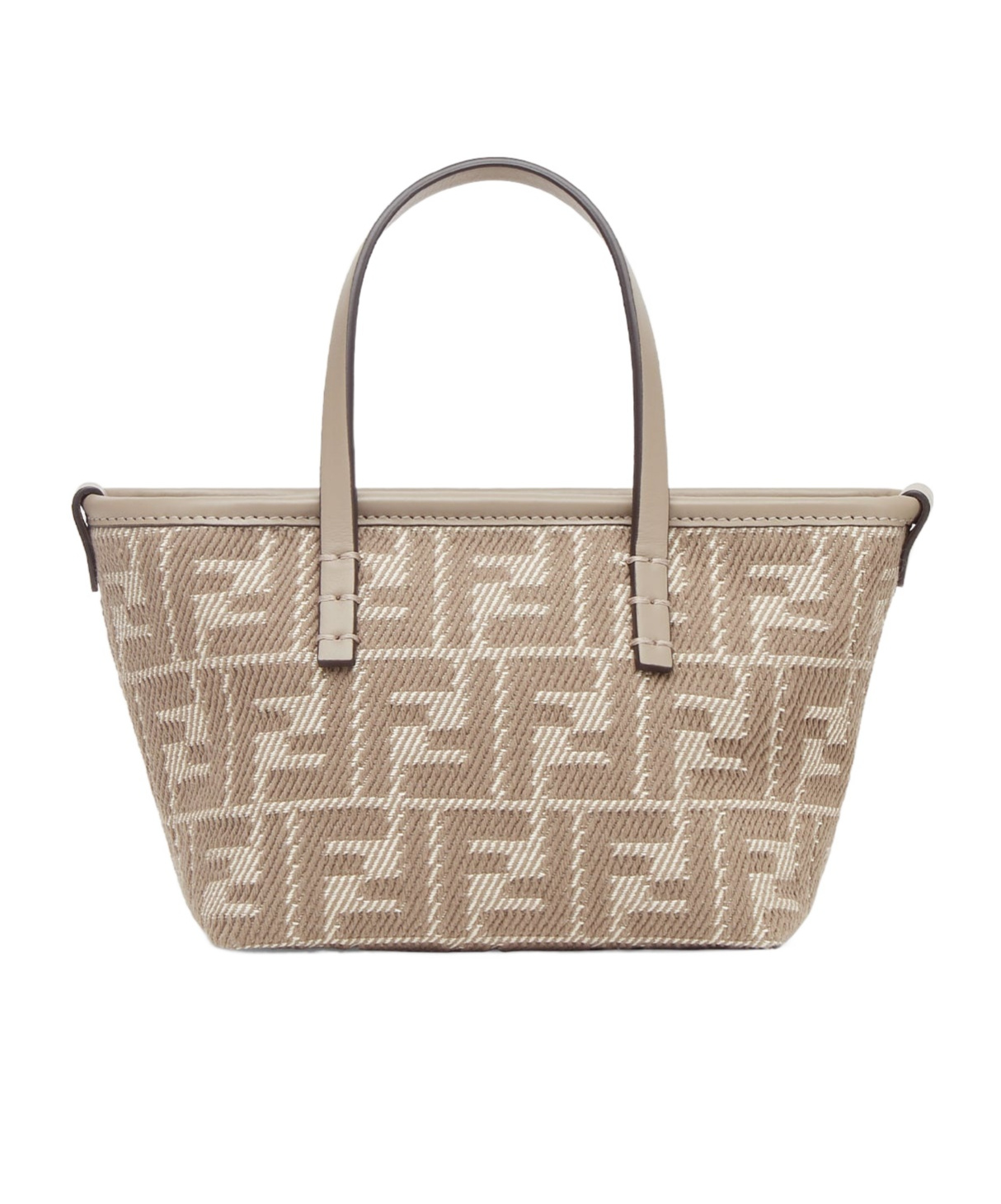 Fendi Dove Grey Roll Mini Minibag In Nude