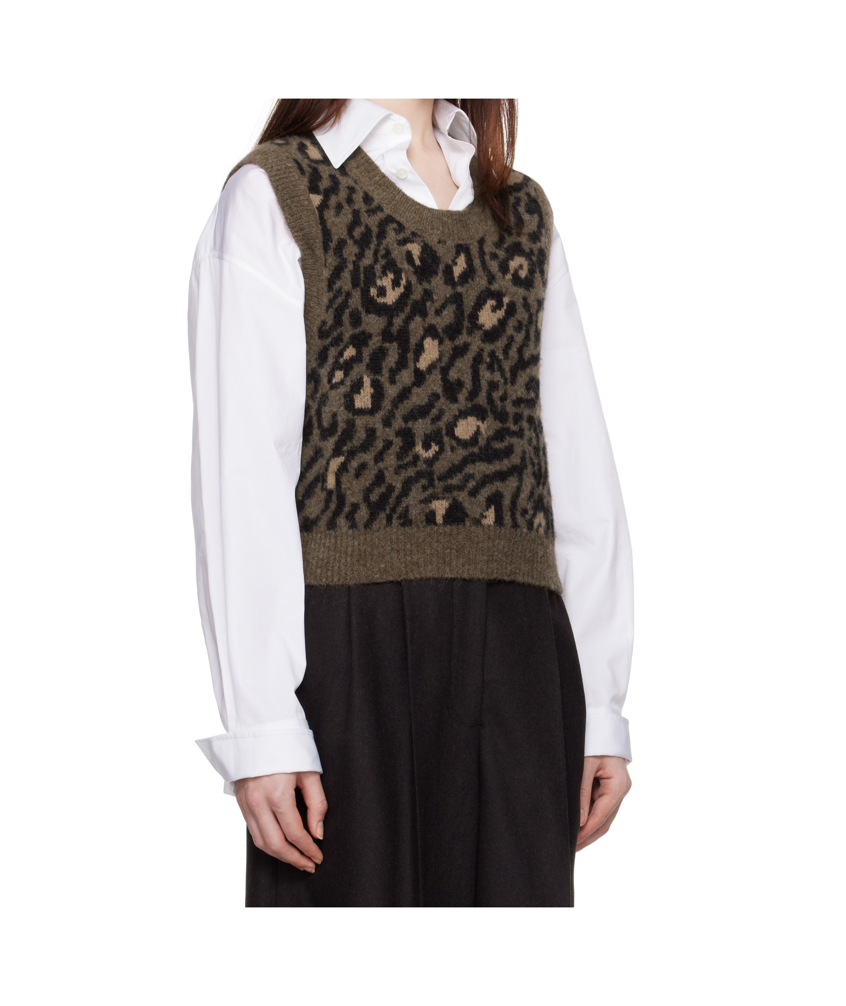 Apc Brown Léana Vest In Black