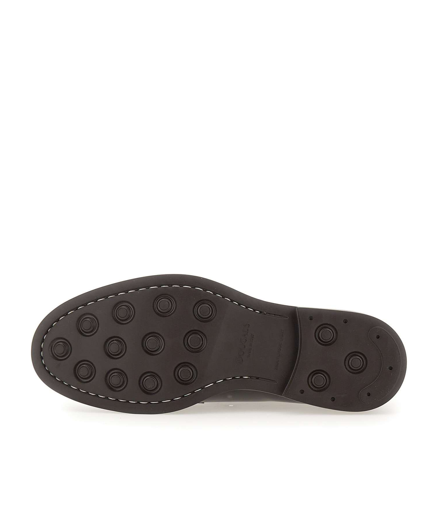 Doucal's Lace-up Leather Derby Shoes In Black