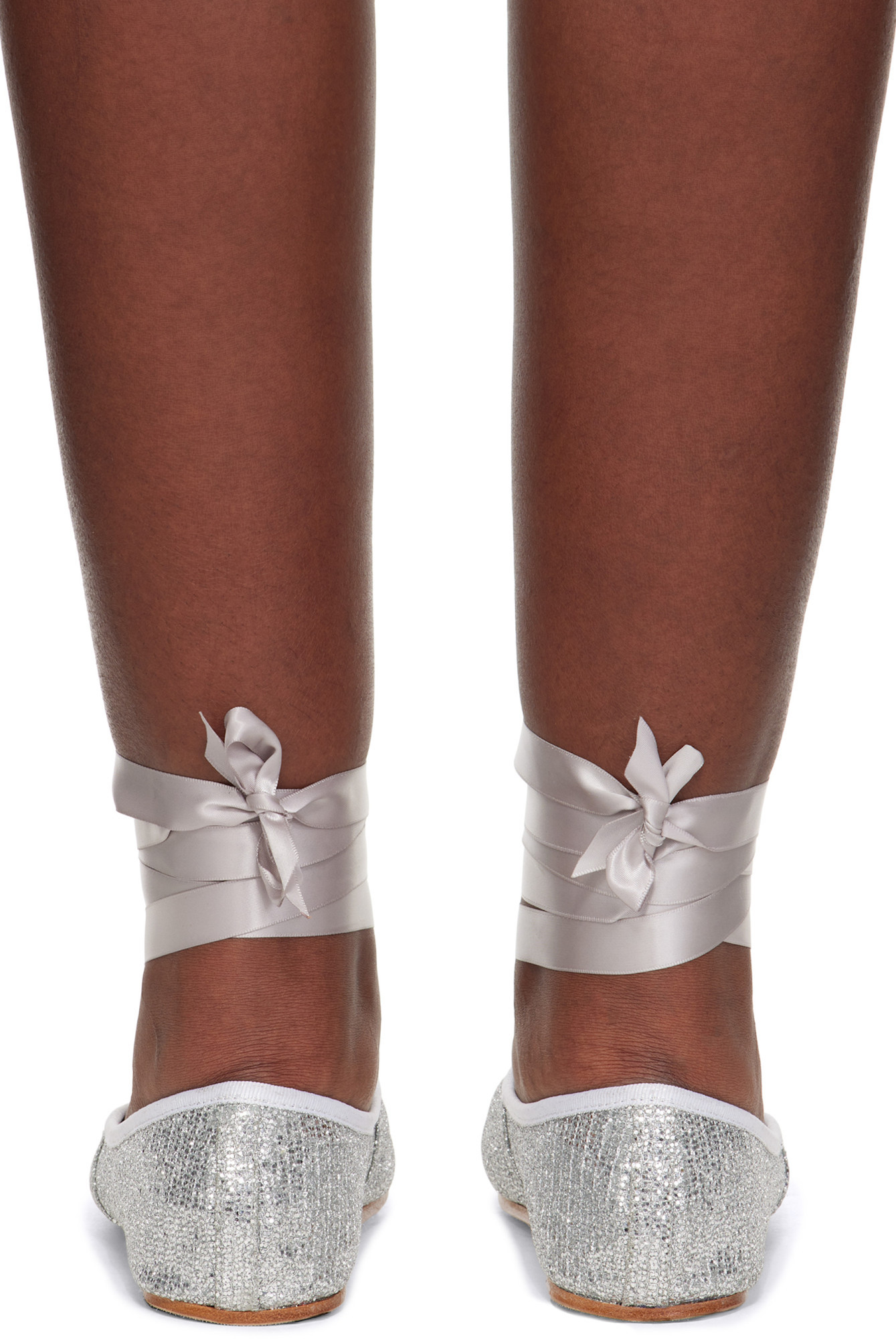 Repetto Silver Sophia Ballerina Flats In Brown