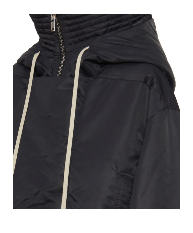 Rick Owens Drkshdw Hooded Casual Jacket In Black