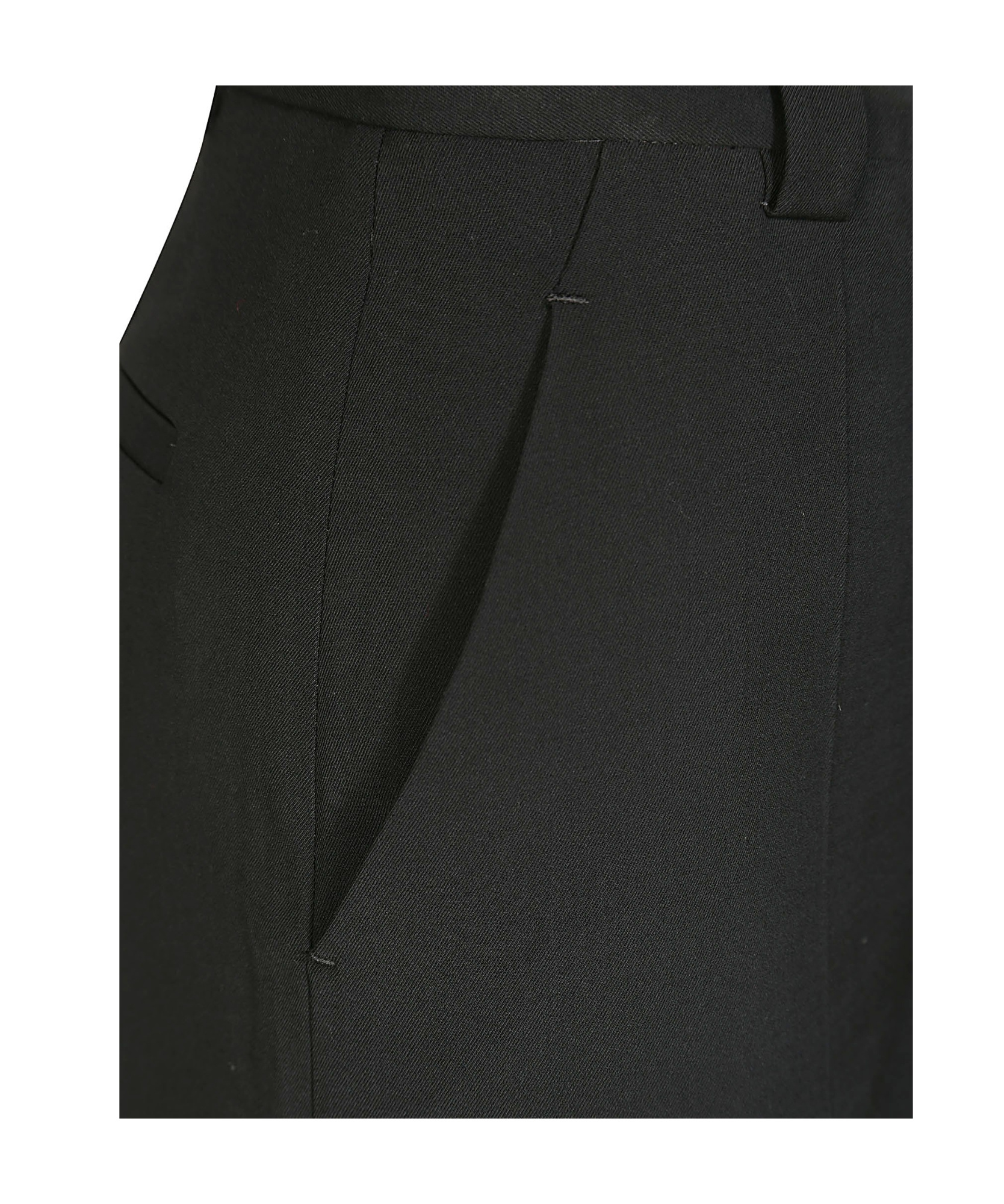 Red Valentino Belt-loop Casual Pants In Black