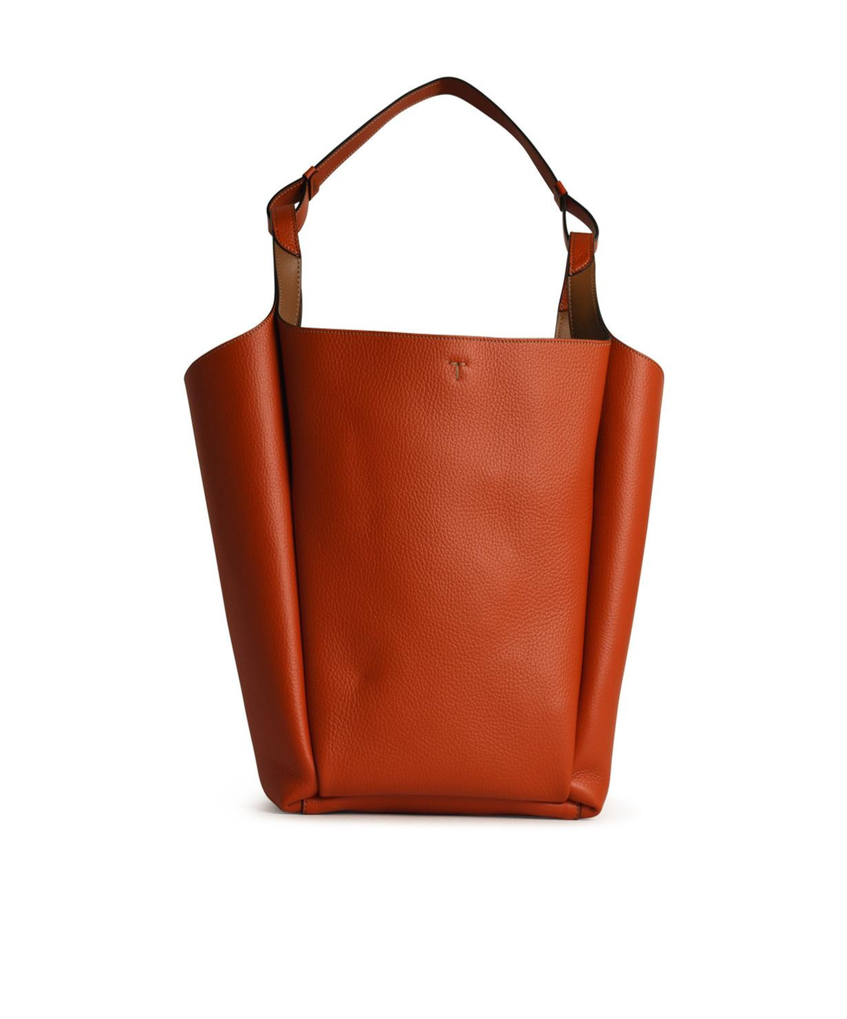 Tod's Logo Stamped Medium Bucket Bag In Red