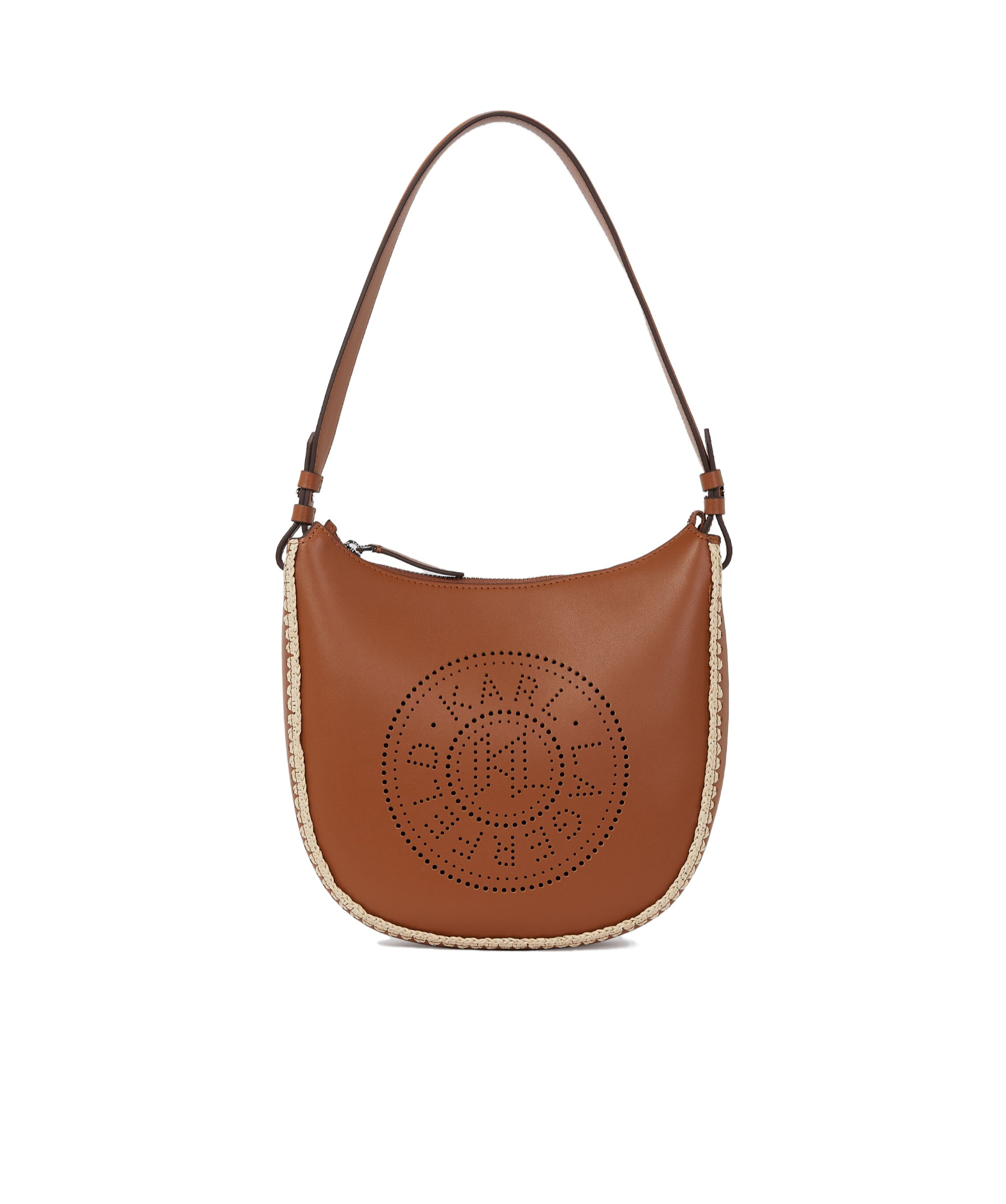 Karl Lagerfeld Zipper Shoulder Bag In Brown