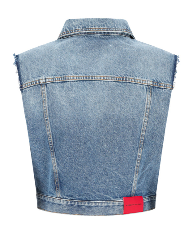 Alessandra Rich Cropped Waistcoat