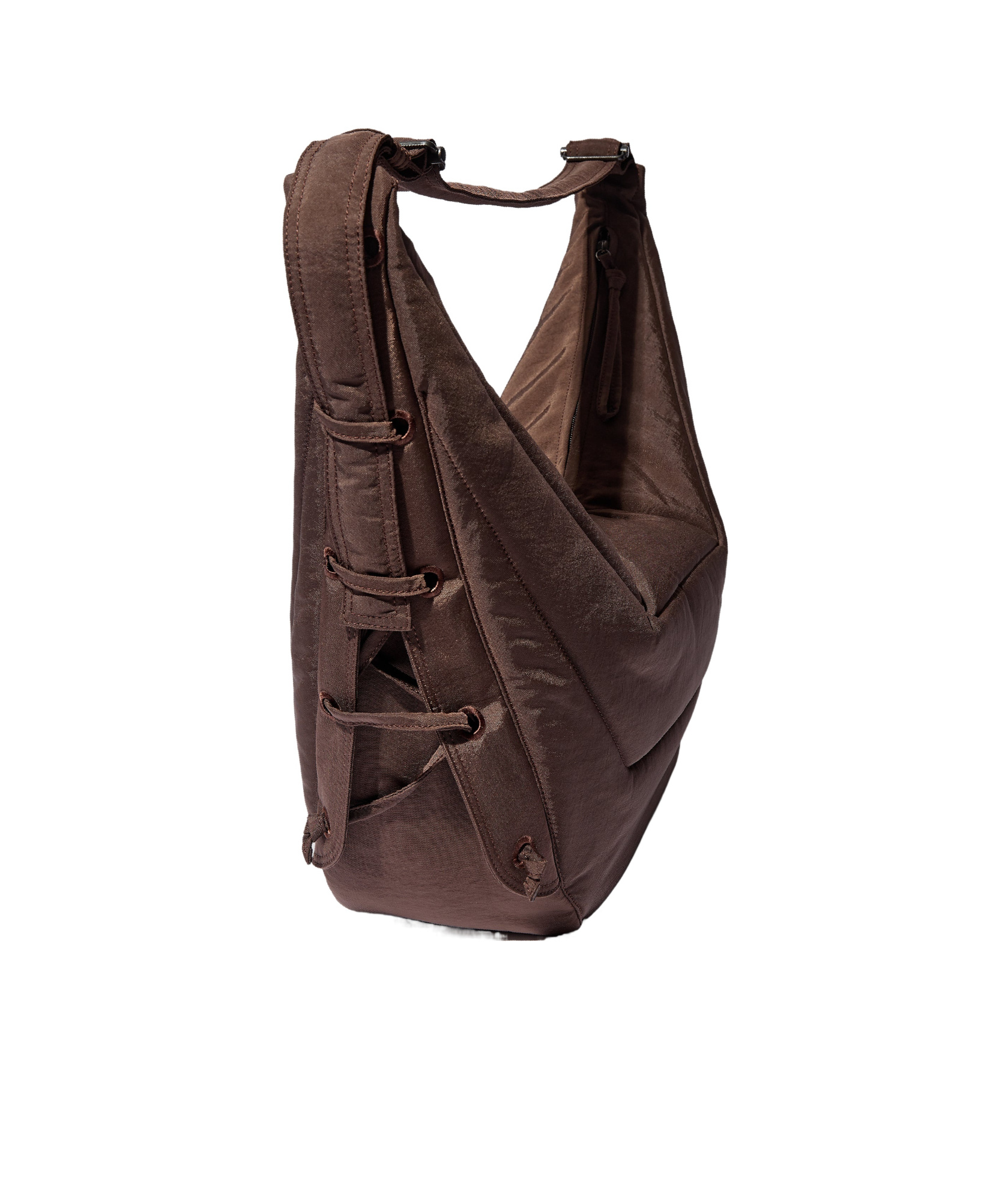 Lemaire Soft Game Shoulder Bag In Brown