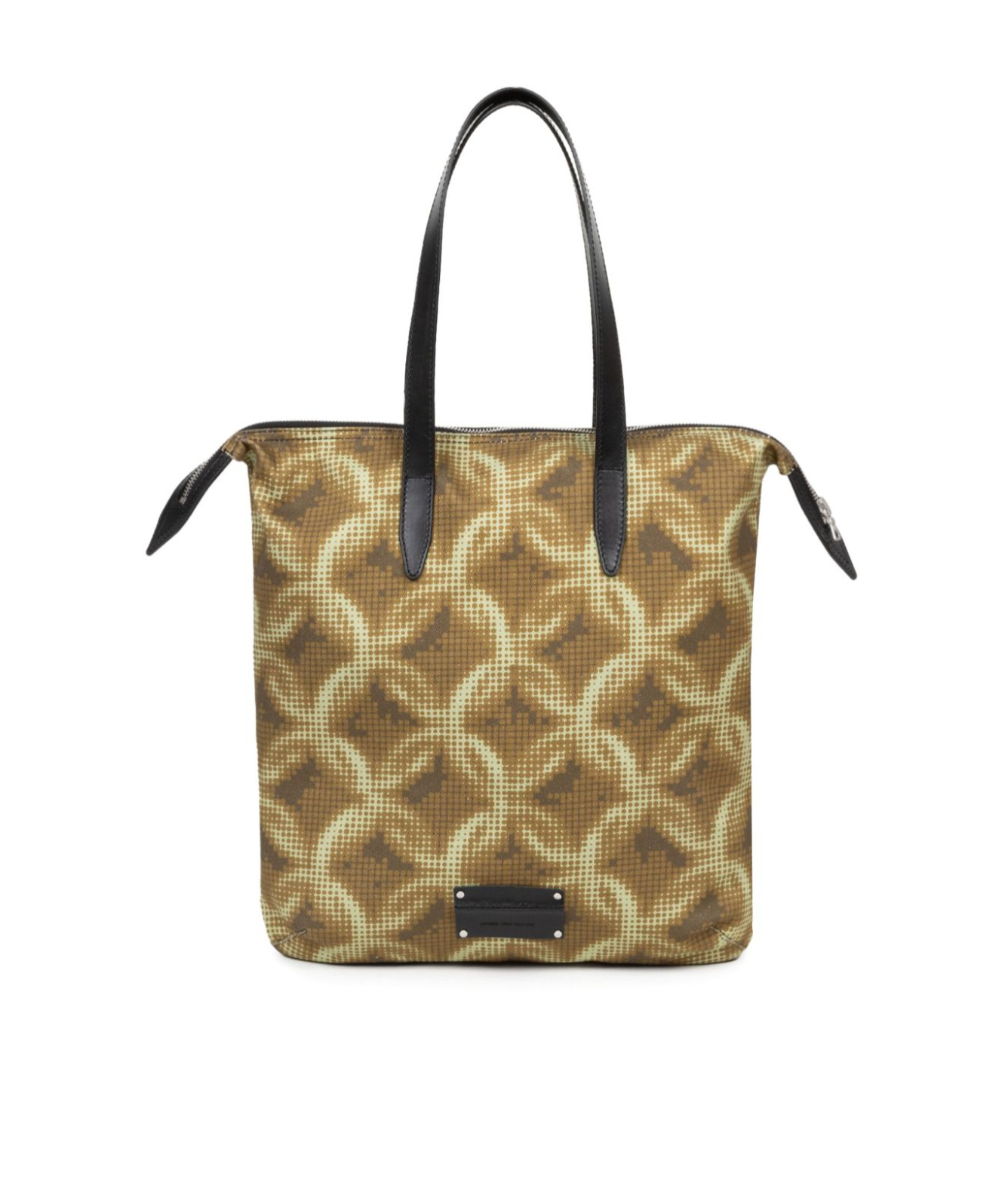 Dries Van Noten Chain-print Cotton Tote Bag In Green