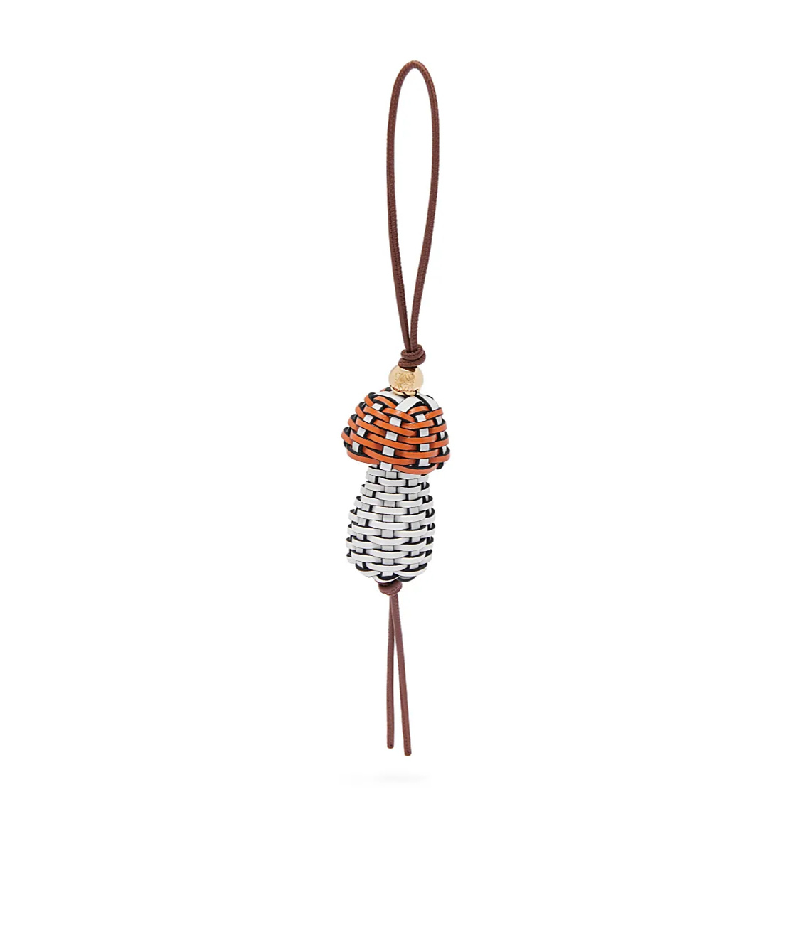 Loewe Suna Fujita Mushroom Charm In Classic Calfskin In Multi
