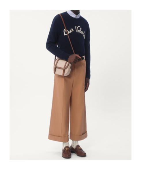 Valentino Logo-embroidered Wool Sweater In Black