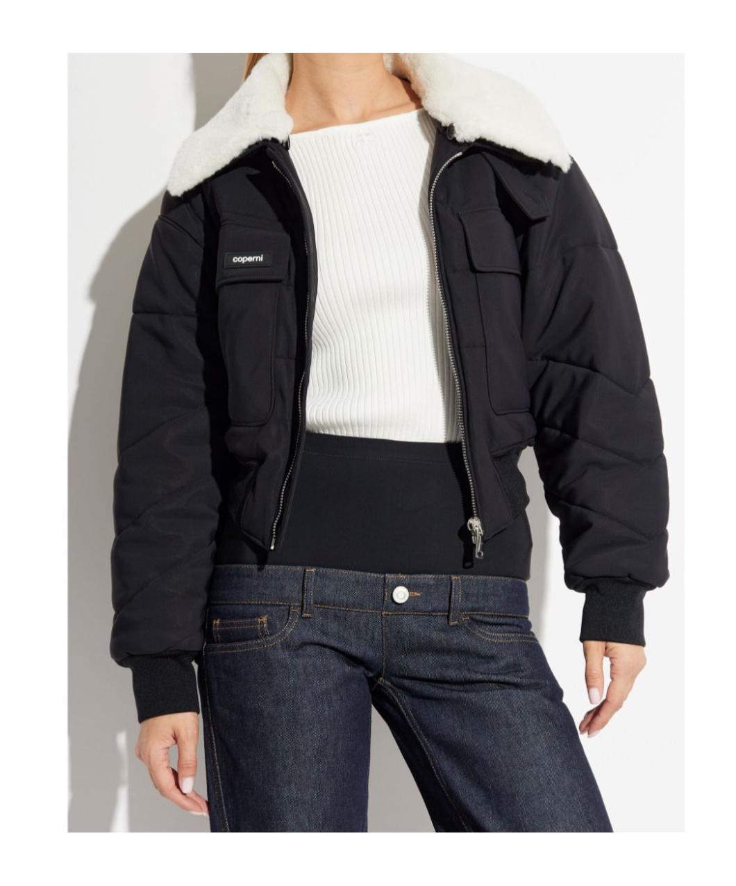 Coperni Long-sleeved Casual Jacket In Black
