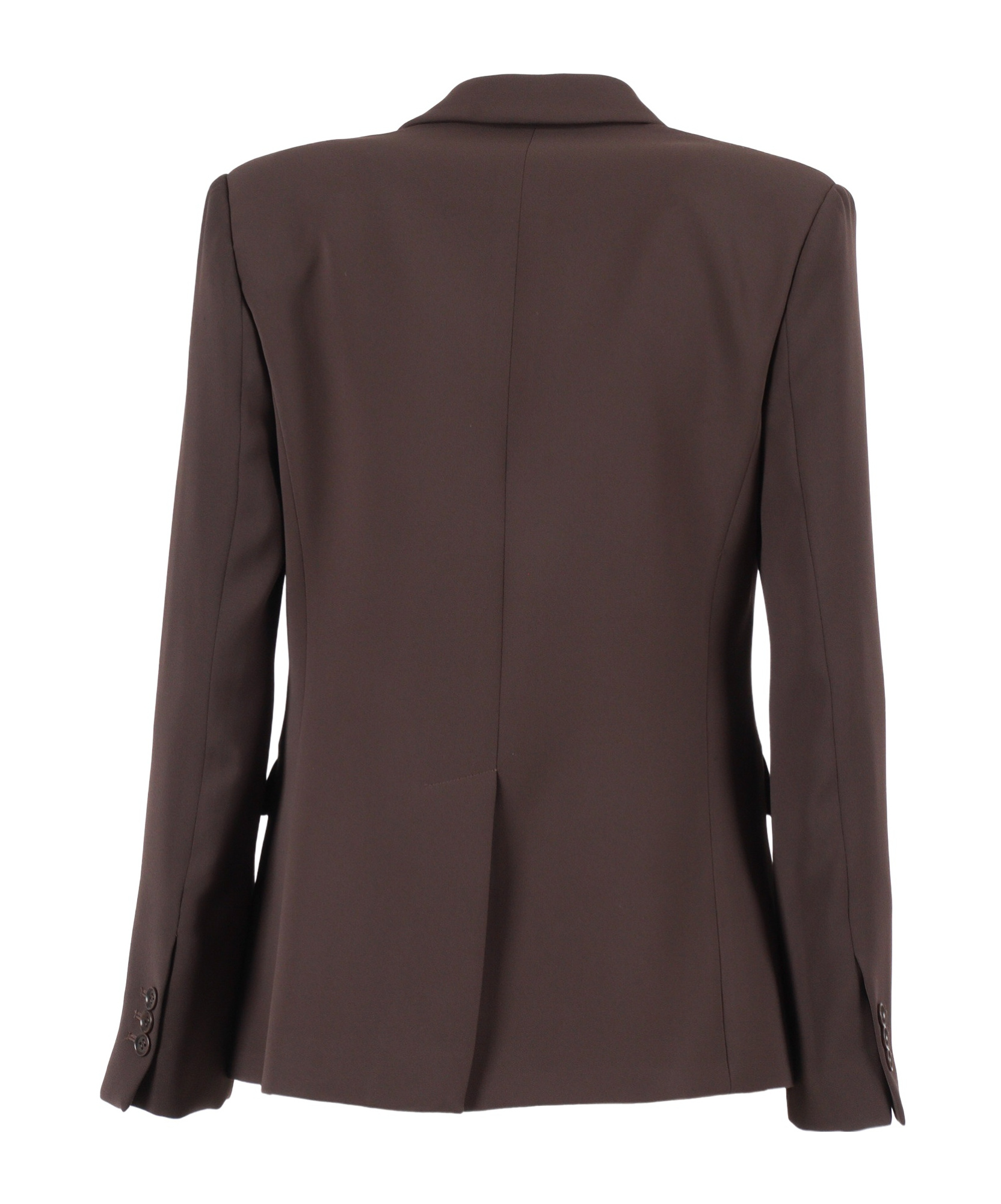 P.a.r.o.s.h Tailored Brown Blazer With Notched Lapels In Brown