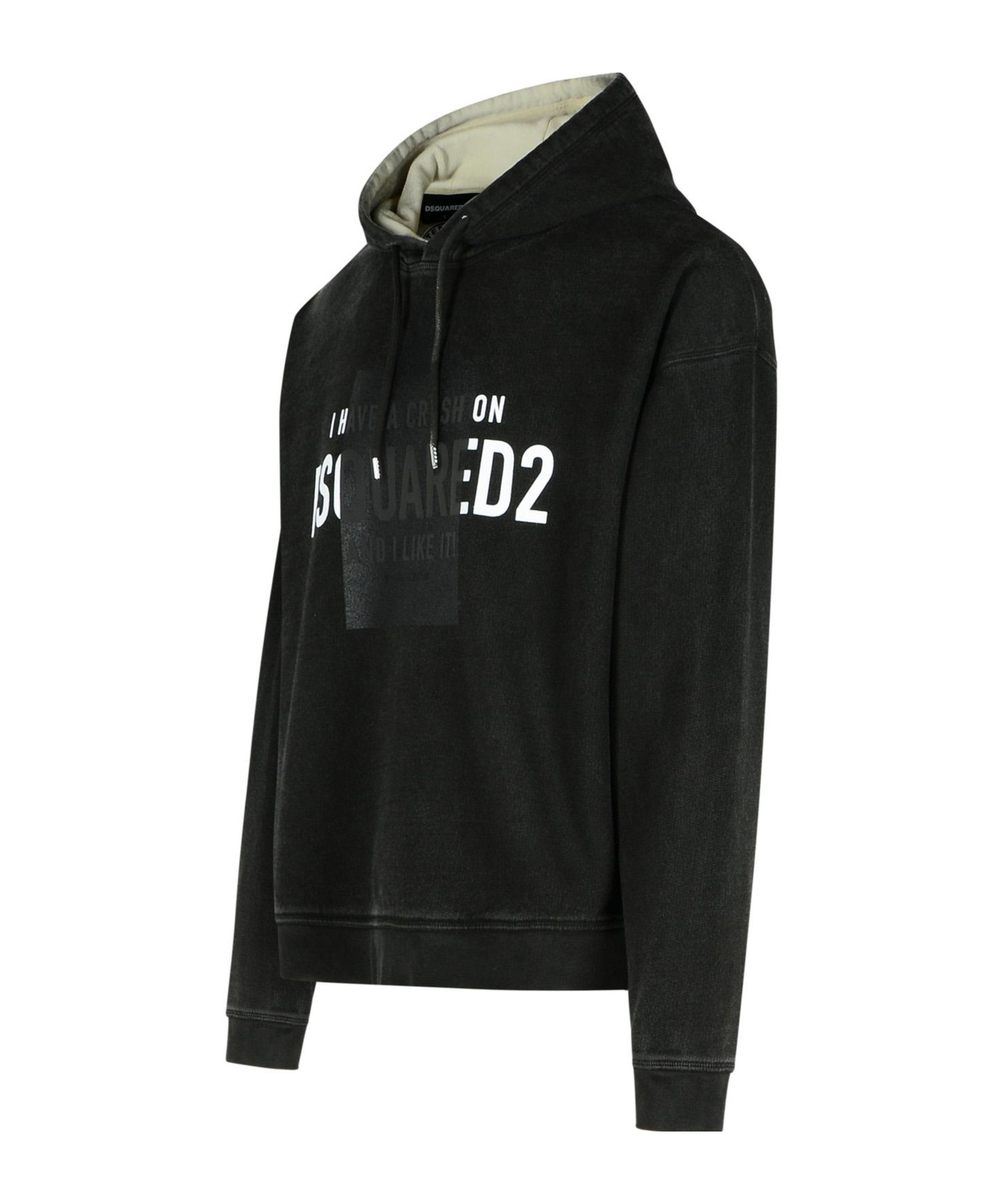 Dsquared2 Logo-print Hoodie In Black