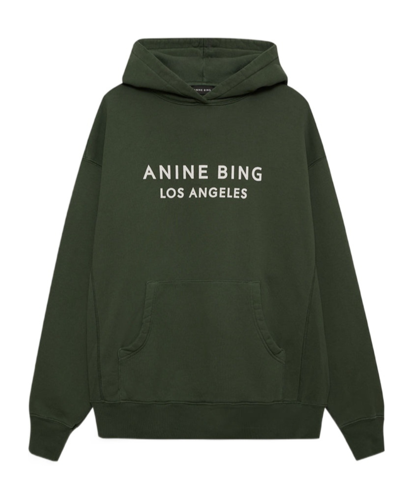 Shop Anine Bing Alto Jersey Hoodie In Black