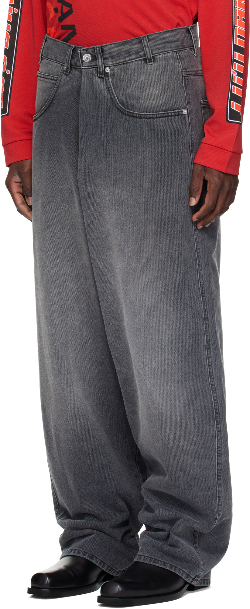 Lu'u Dan Kriss Kross Jeans In Gray