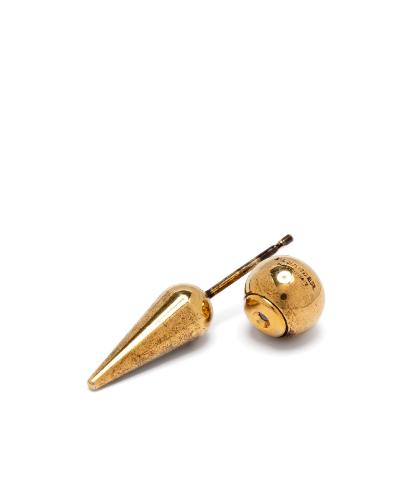 Jil Sander Sharp Stud Earrings In Yellow